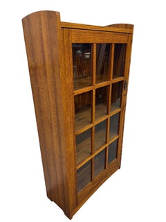 Vintage Stickley Style Mission Oak Bookcase