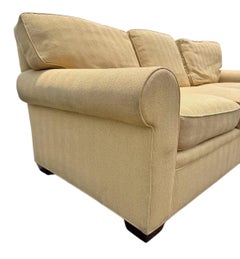 Vintage Stickley Tan Upholstered Sofa