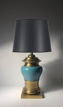 Vintage Stiffel ceramic and Brass Lamps