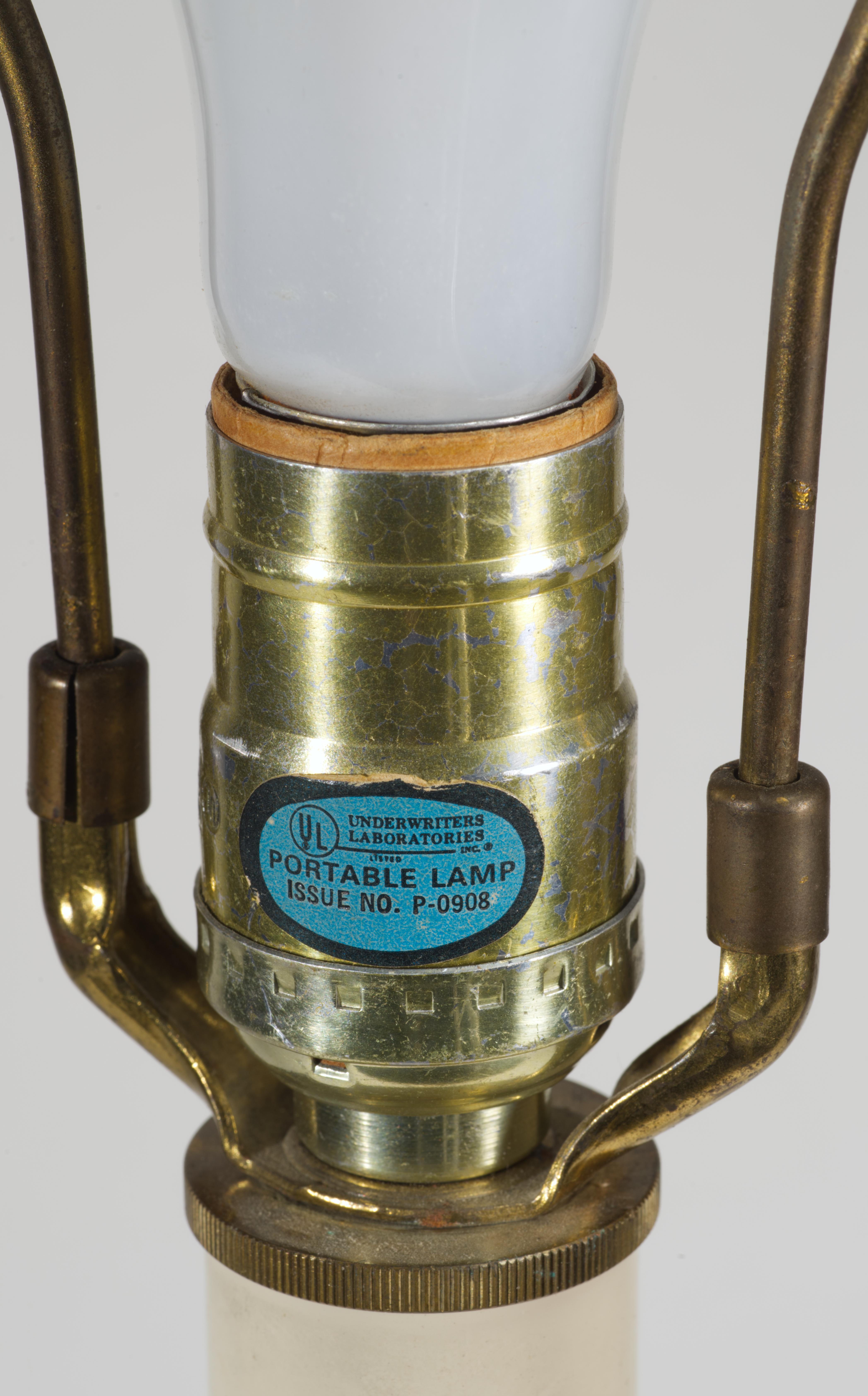 Metal Vintage Stiffel Tall Brass Candlestick Barley Twist Table Lamp For Sale