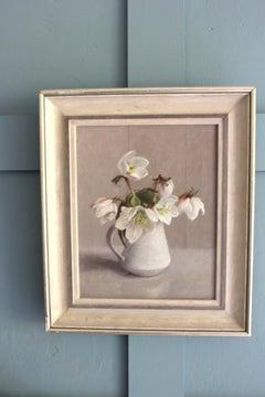 Vintage Stilleben mit Weihnachtsrosen von Anna Hornby