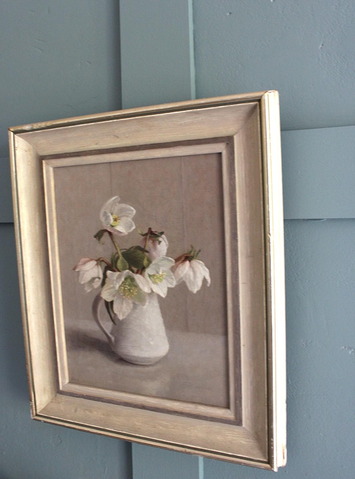 Vintage-Stillleben mit Weihnachtsrosen (Moderne der Mitte des Jahrhunderts) im Angebot