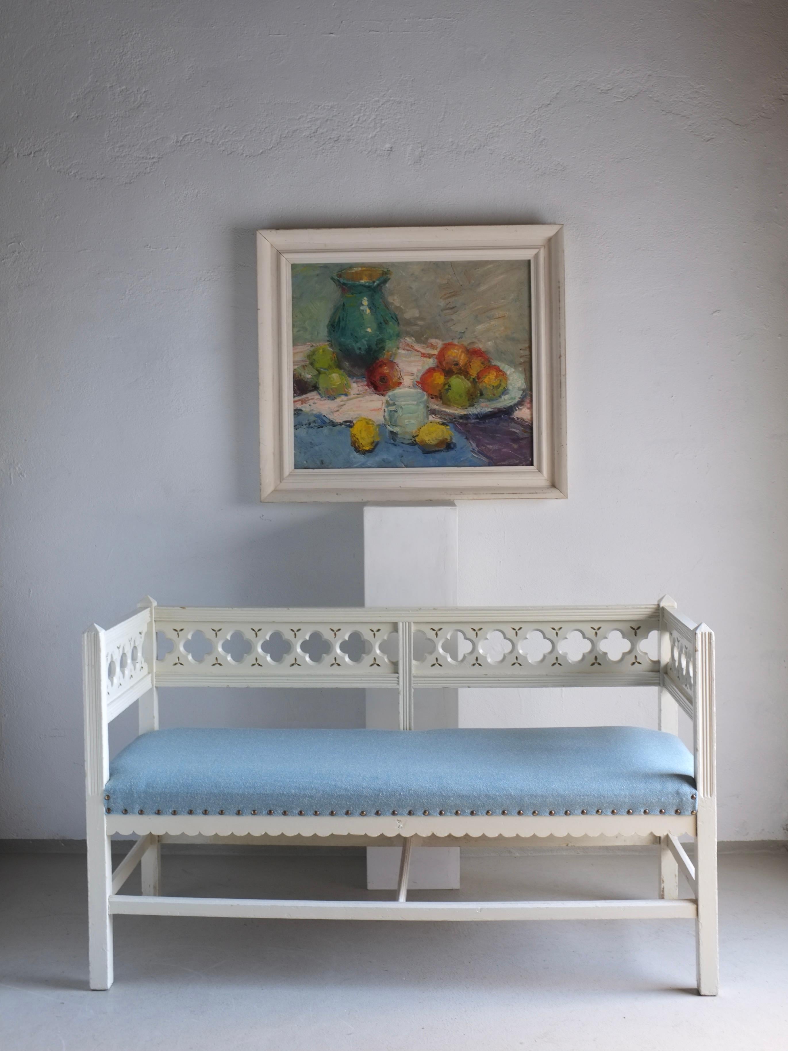 Vintage Still Life Oil Painting by Leonid Moshenkov, Latvia, 1980s For Sale 7