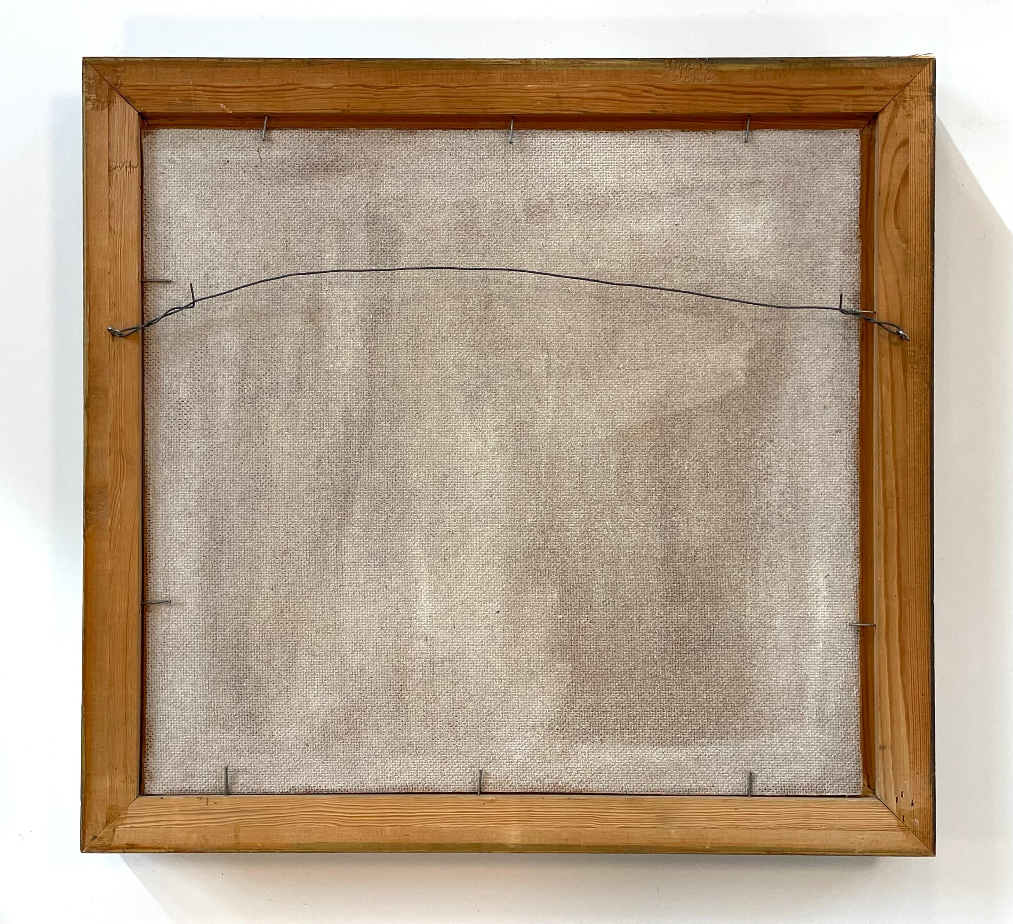 Vintage Stillleben Ölgemälde von Tulpenblüten in einer stilvollen Vase und Bücher im Angebot 1