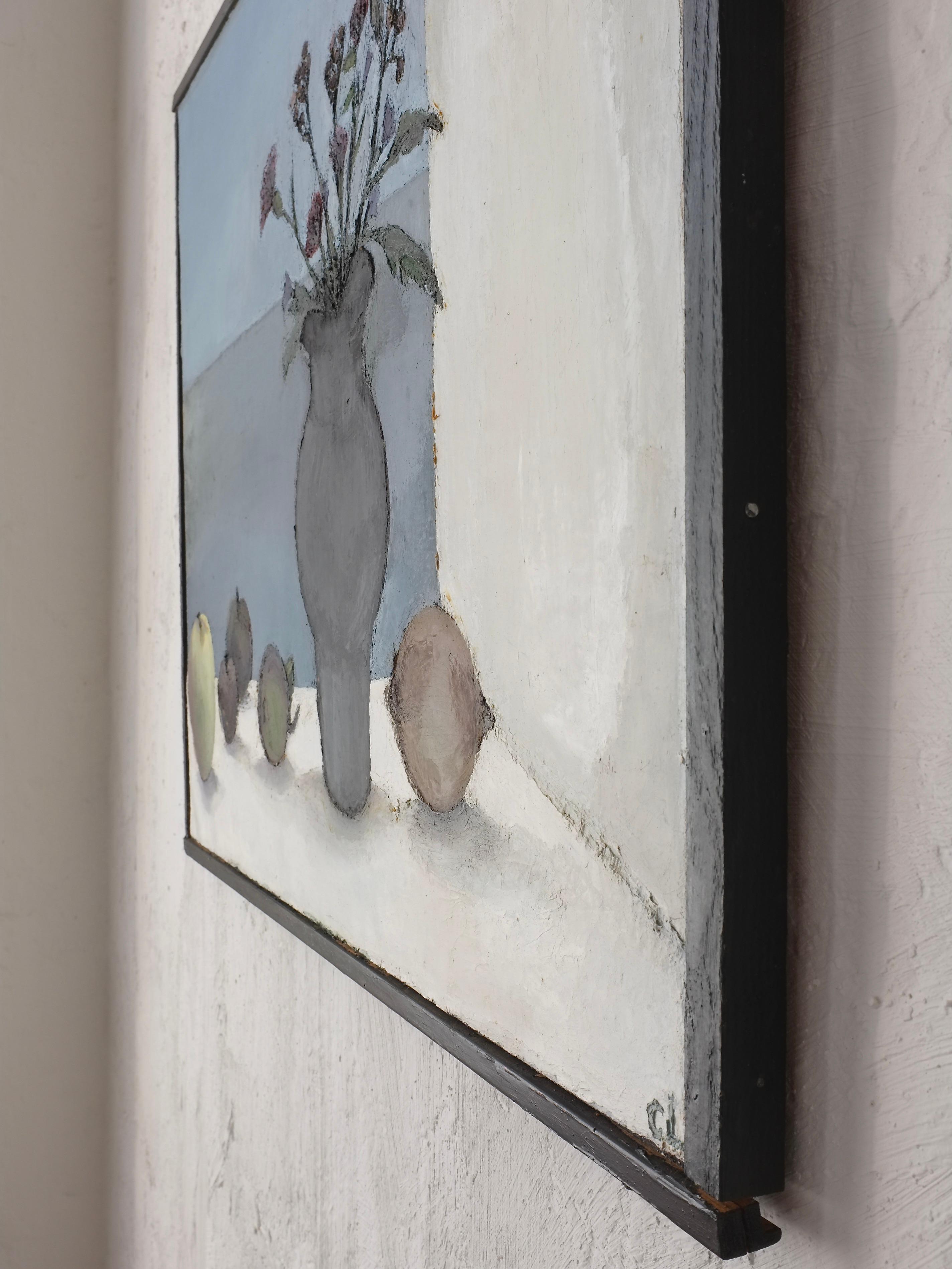 20th Century Vintage Still Life Painting by Cecilia Larson, Sweden