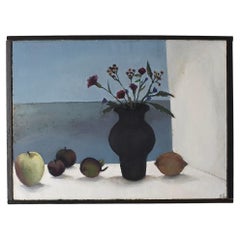 Vintage Still Life Painting by Cecilia Larson, Sweden