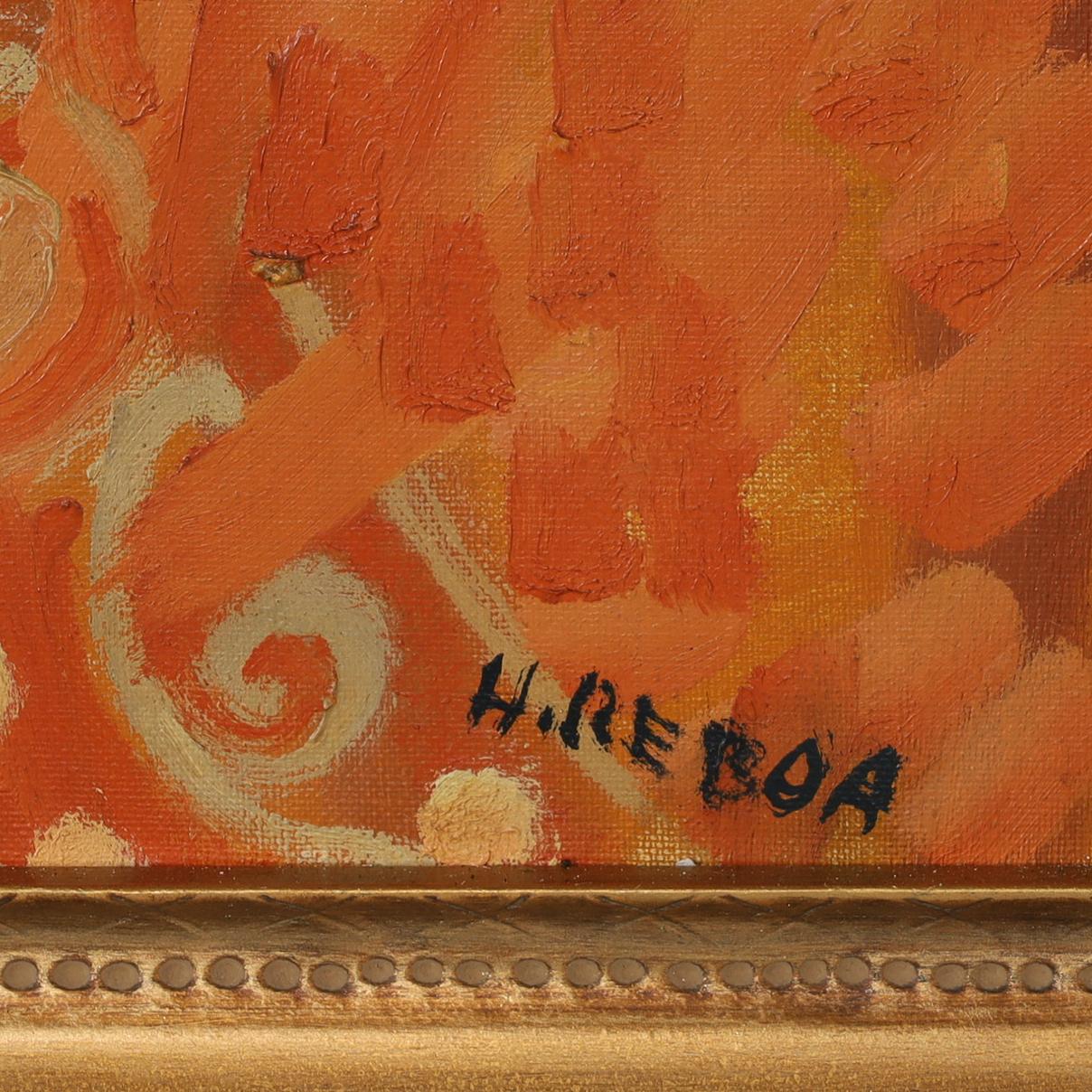 Vintage Still Life Painting by Henri Reboa For Sale 2