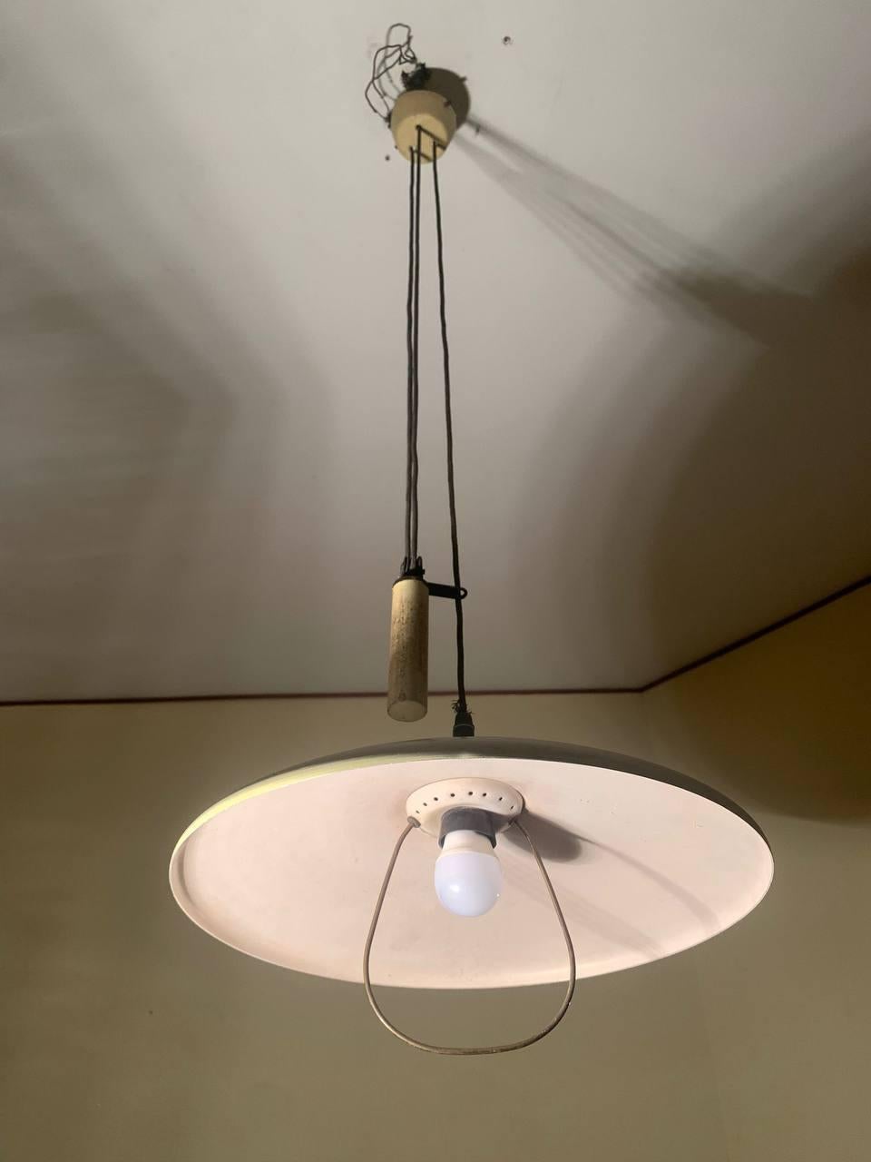 Mid-Century Modern Lampe a sospensione Italia vintage de Stilnovo 1955 en vente