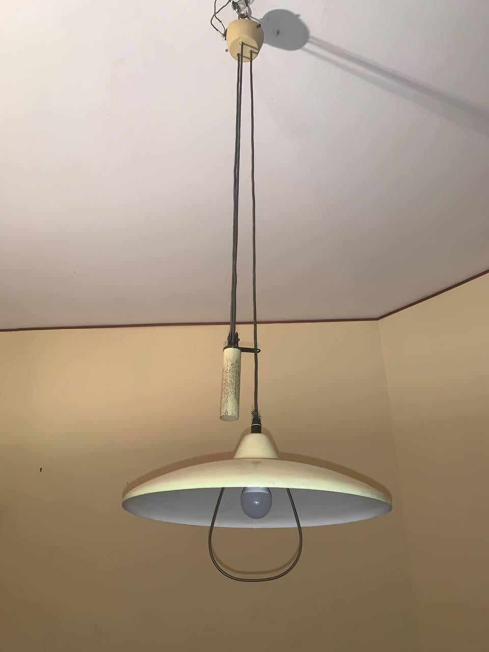 Lampe a sospensione Italia vintage de Stilnovo 1955 Bon état - En vente à Palermo, IT