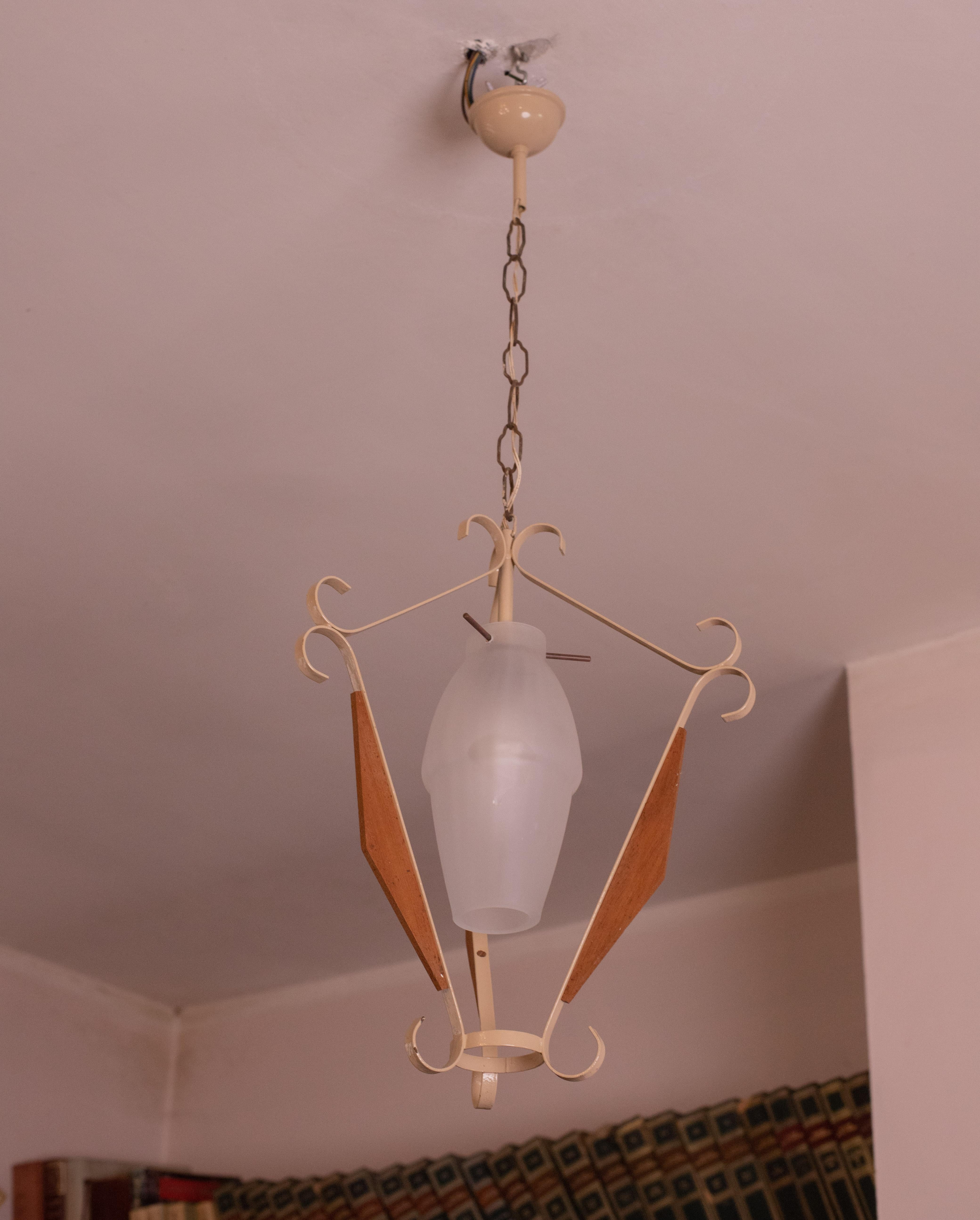 Vintage Stilnovo Pendant Light, 1970s For Sale 1