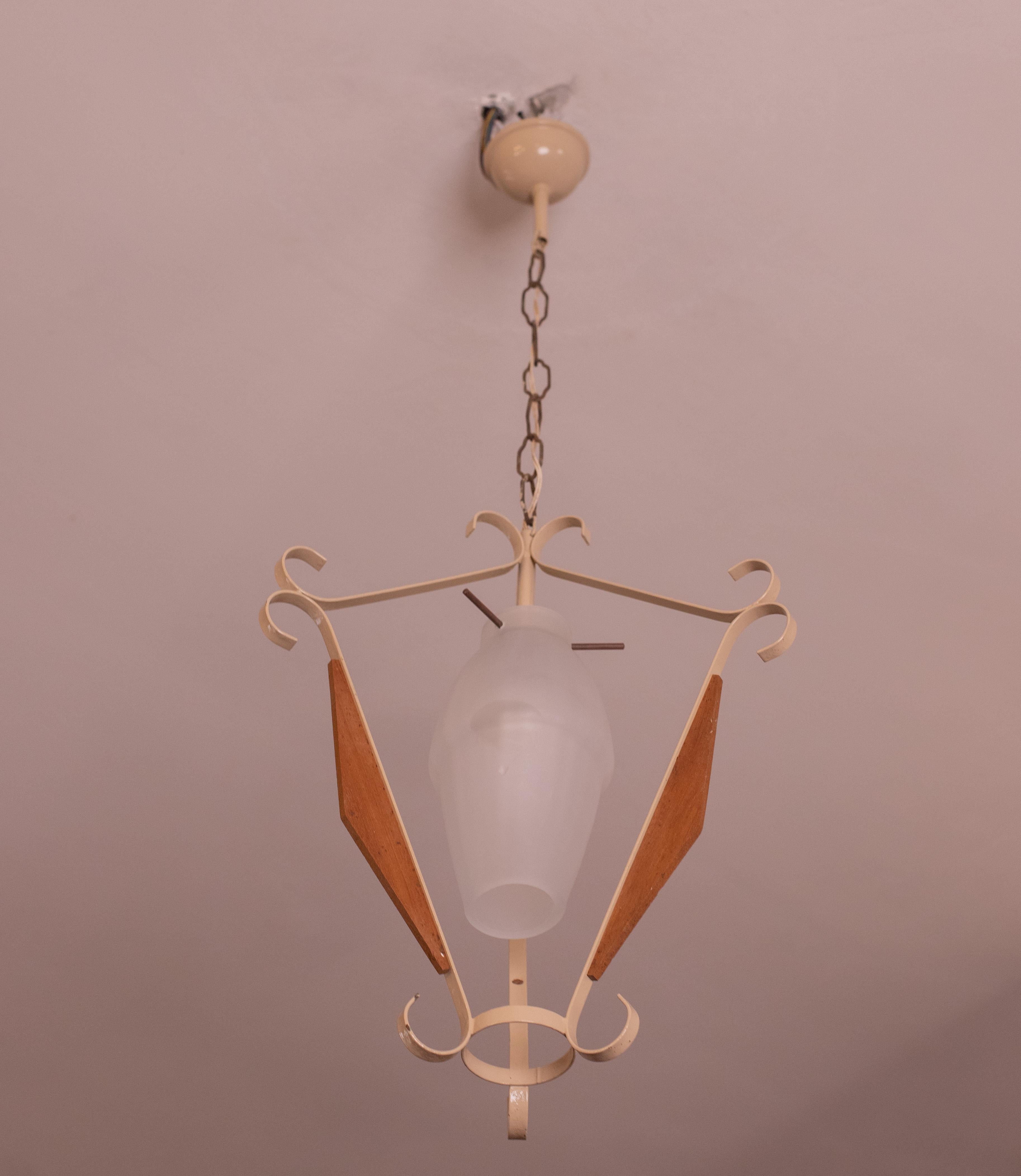 Vintage Stilnovo Pendant Light, 1970s For Sale 3