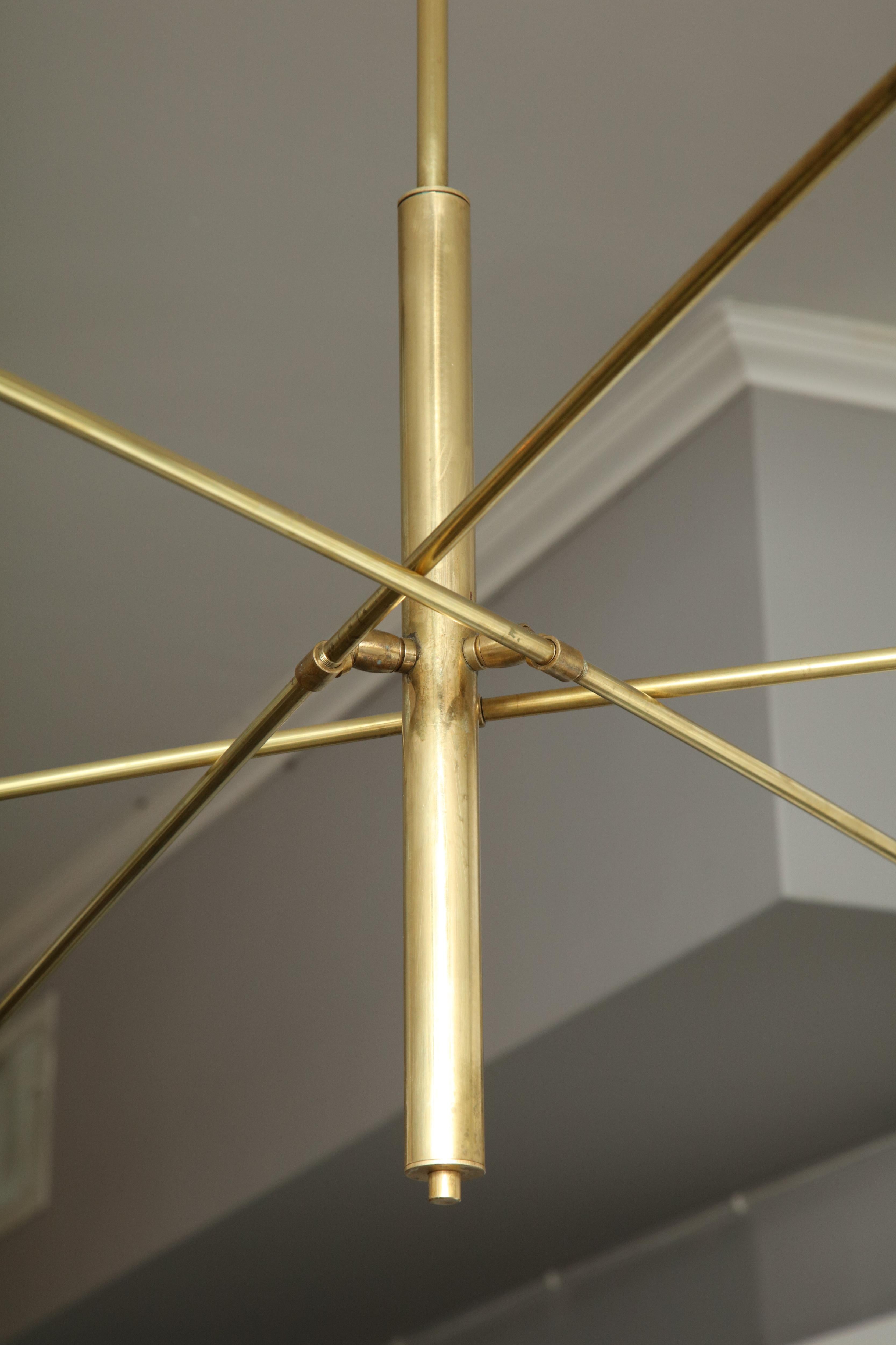 20th Century Vintage Stilnovo Triad Cantilever Chandelier