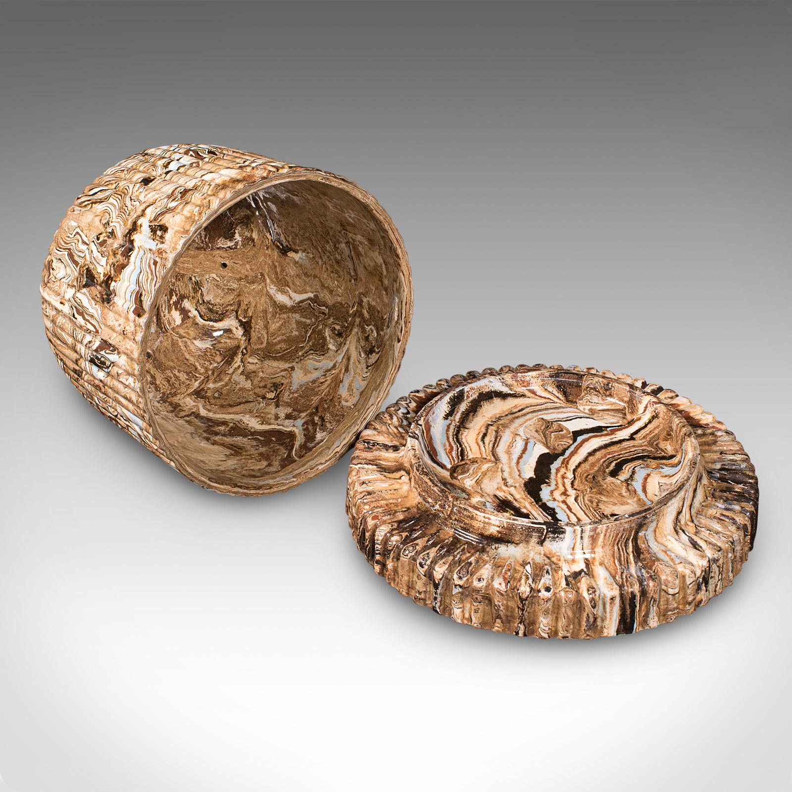 Custode di formaggio Stilton d'epoca, stile Georgiano, inglese, cupola in ceramica in vendita 4