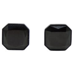 Orecchino vintage con ottagono nero di John St. Johns