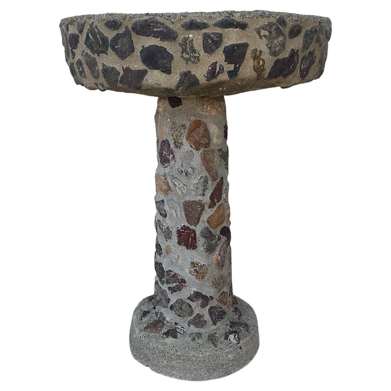Vintage Stone Bird Bath For Sale at 1stDibs