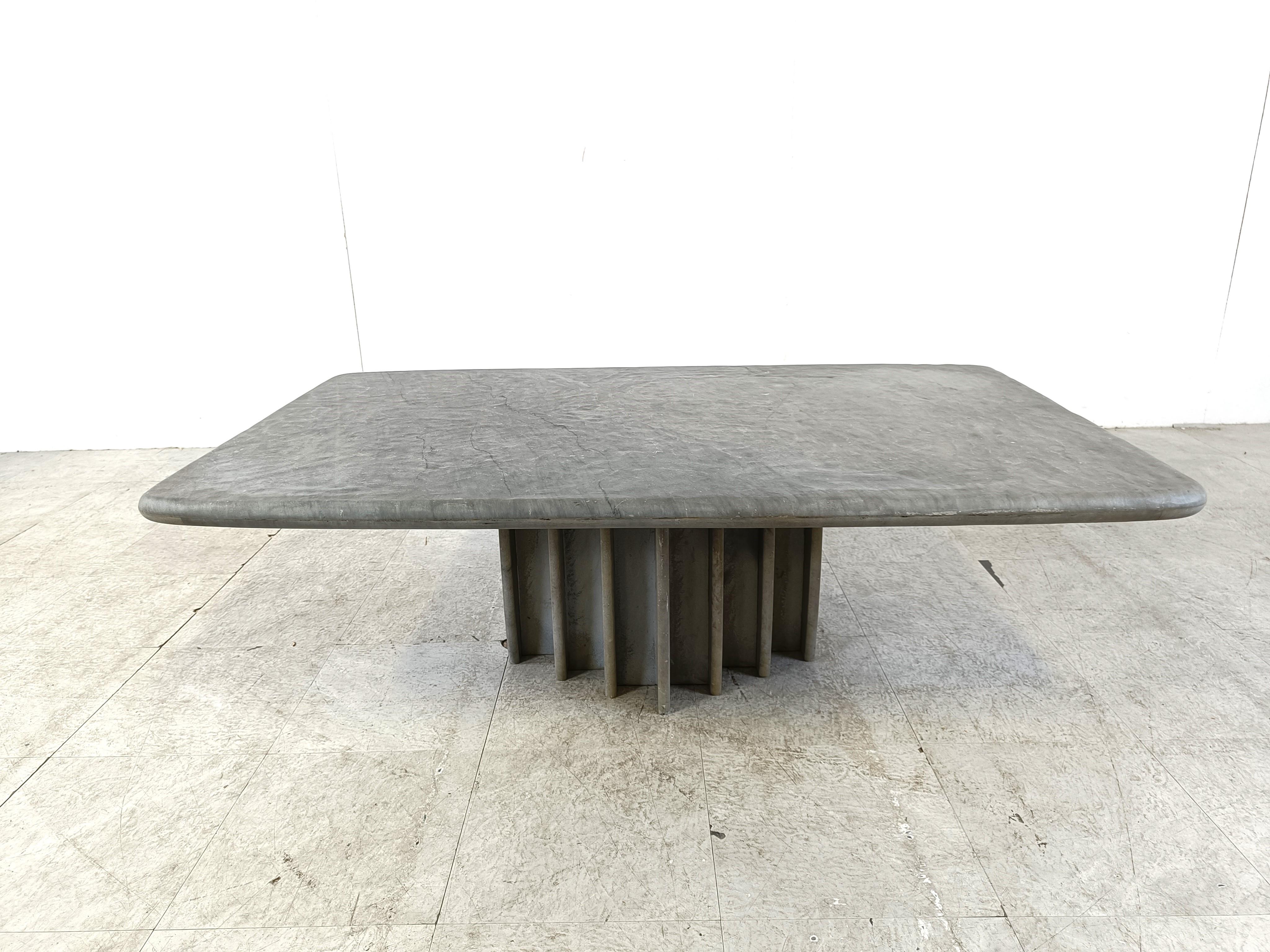vintage stone coffee table, 1970s In Good Condition For Sale In HEVERLEE, BE