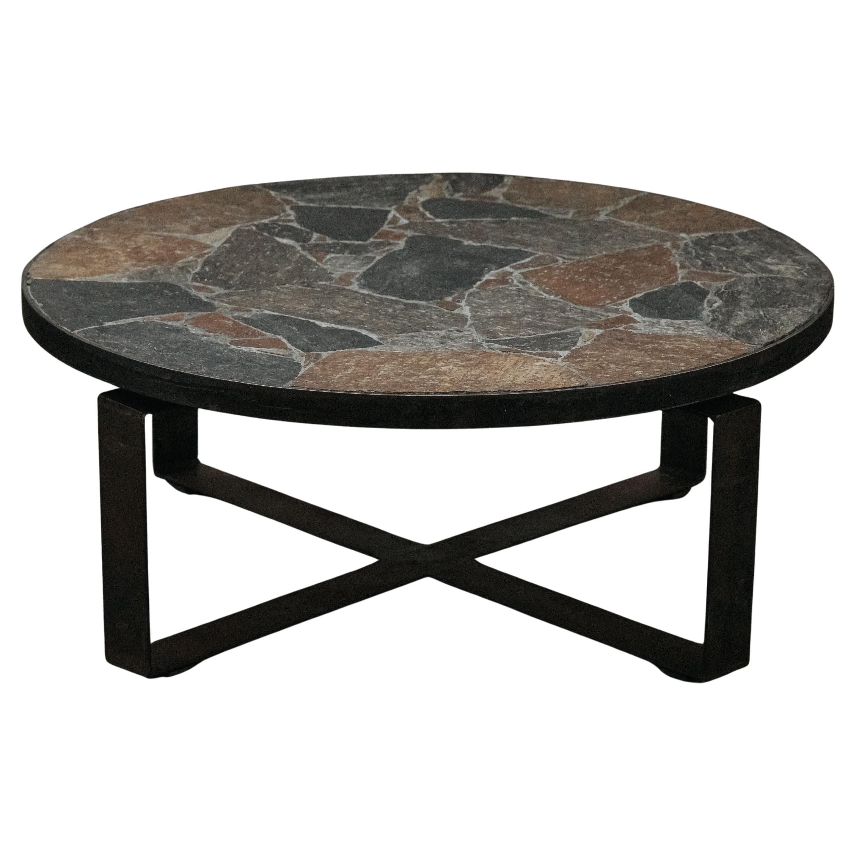 Vintage Stone Coffee Table From France, Circa 1970