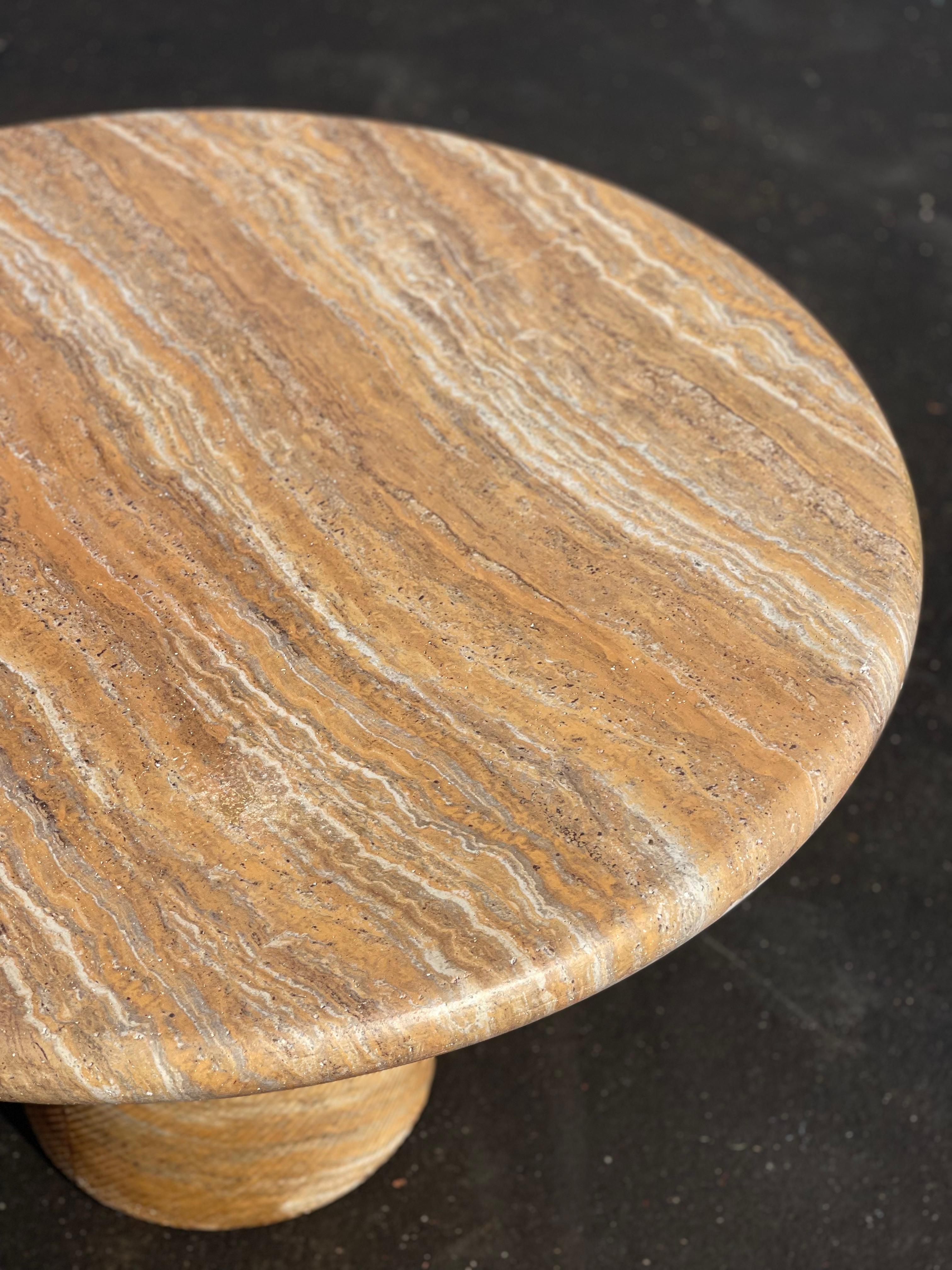 Vintage Stone Couchtisch / Beistelltisch (Stein)