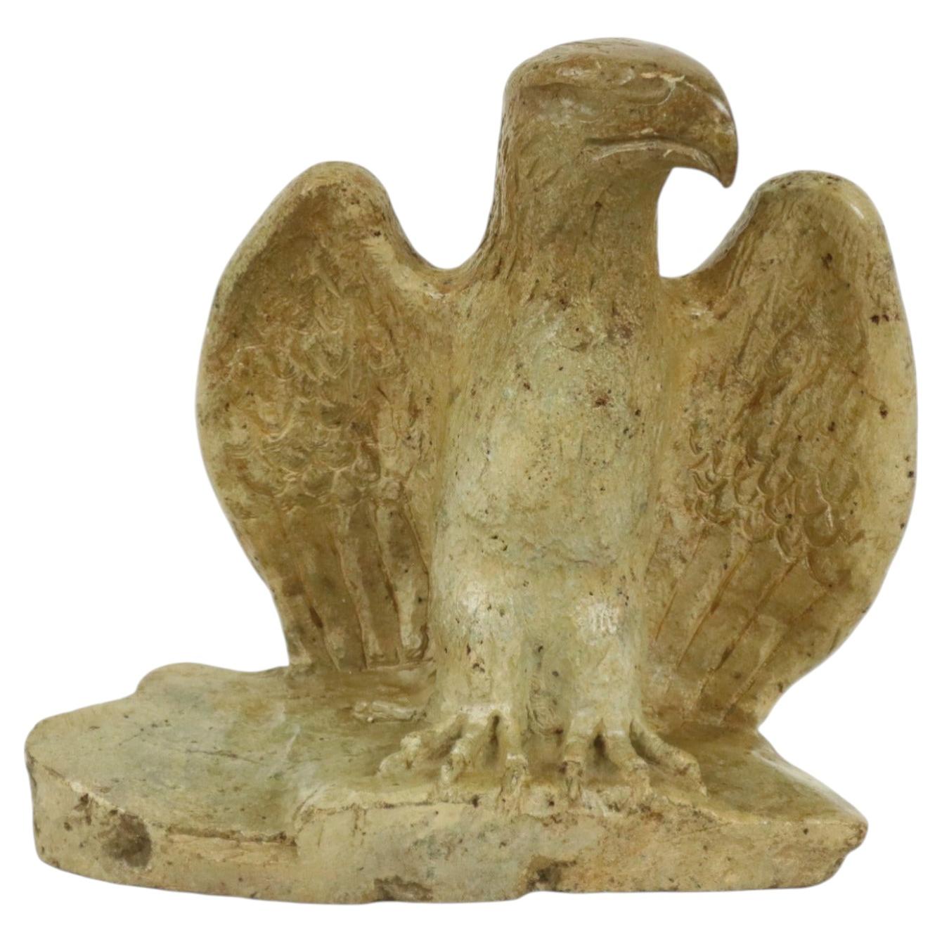 Vintage Stone Eagle Sculpture/Statue, Handmade, 20 cm