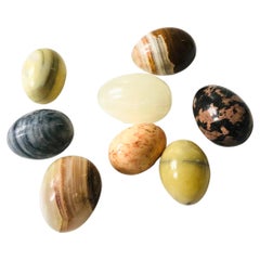 Vintage Stone Eggs - Set of 8