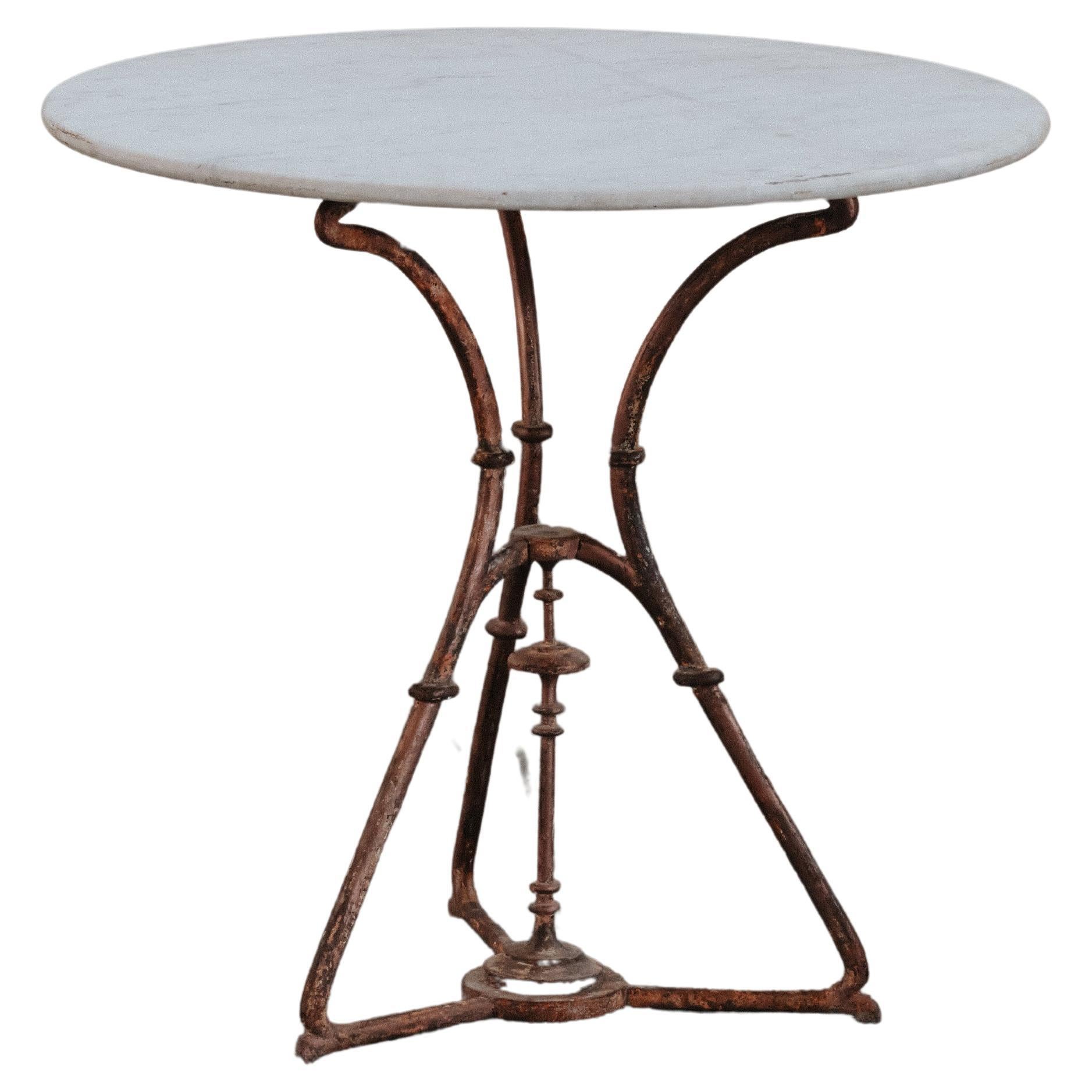 Vintage Stone Garden Table From France, Circa 1940 For Sale