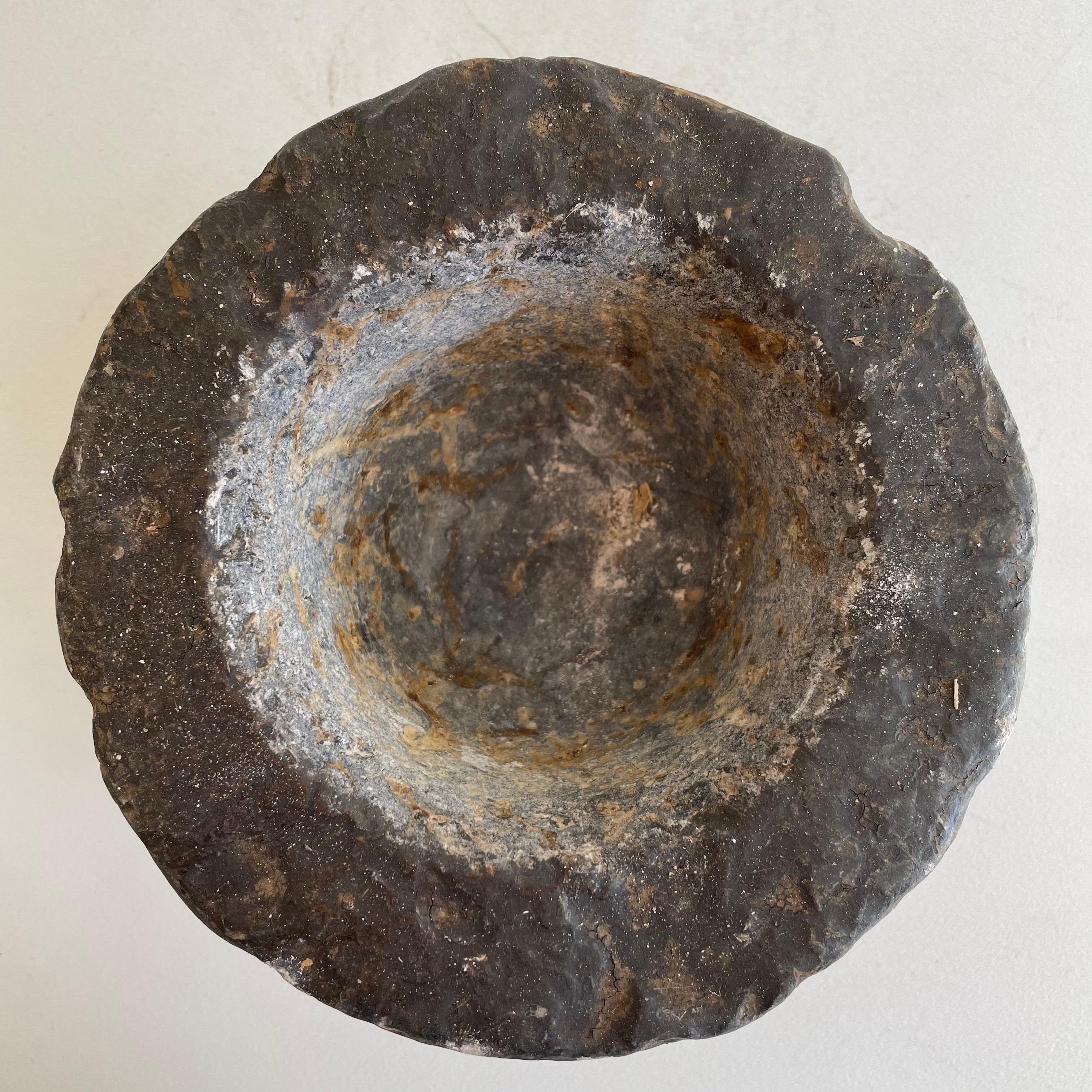 Vintage Stone Mortar Bowl For Sale 1