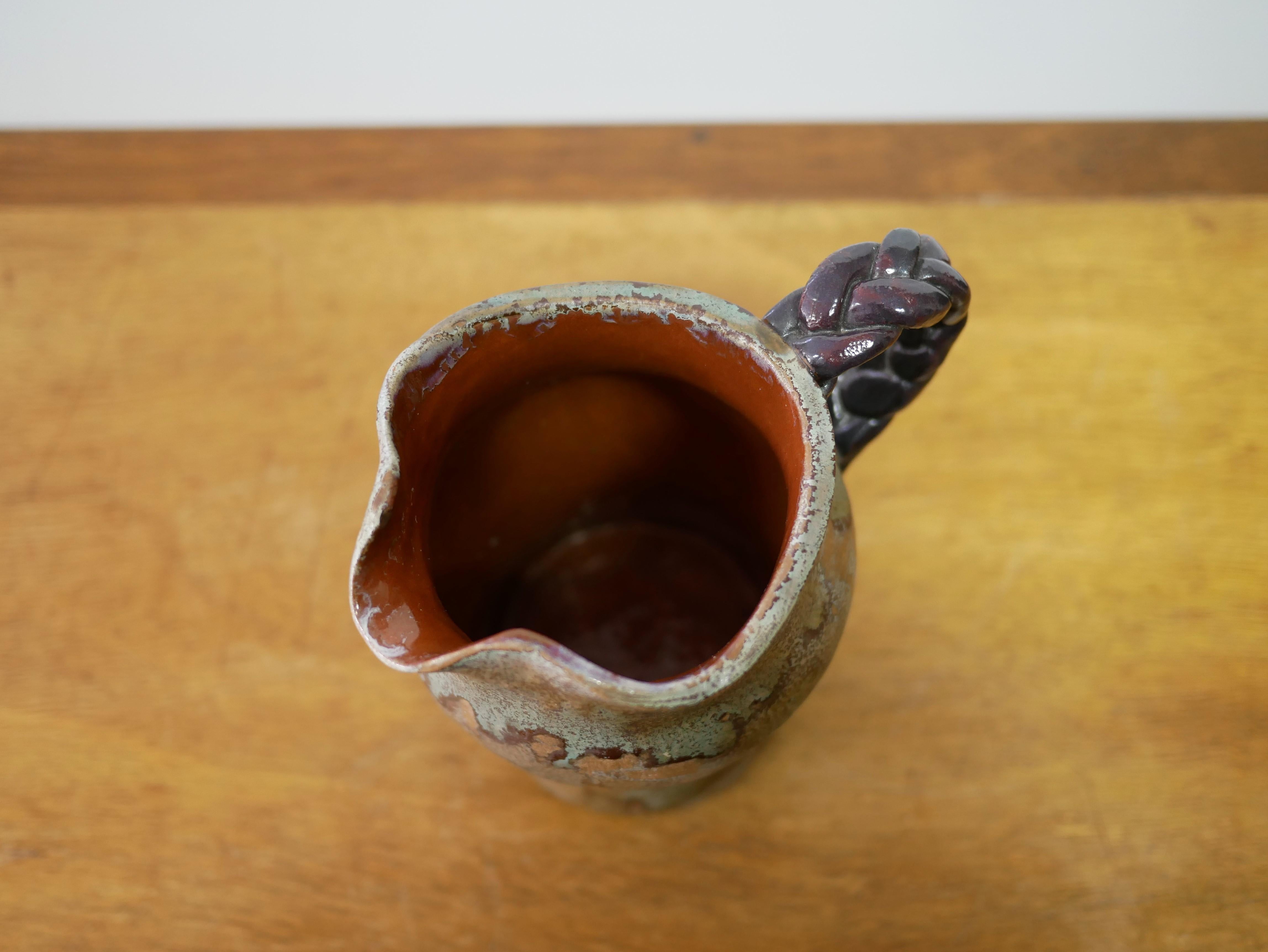 Pichet vintage en grès, poterie Aure Valley en vente 5