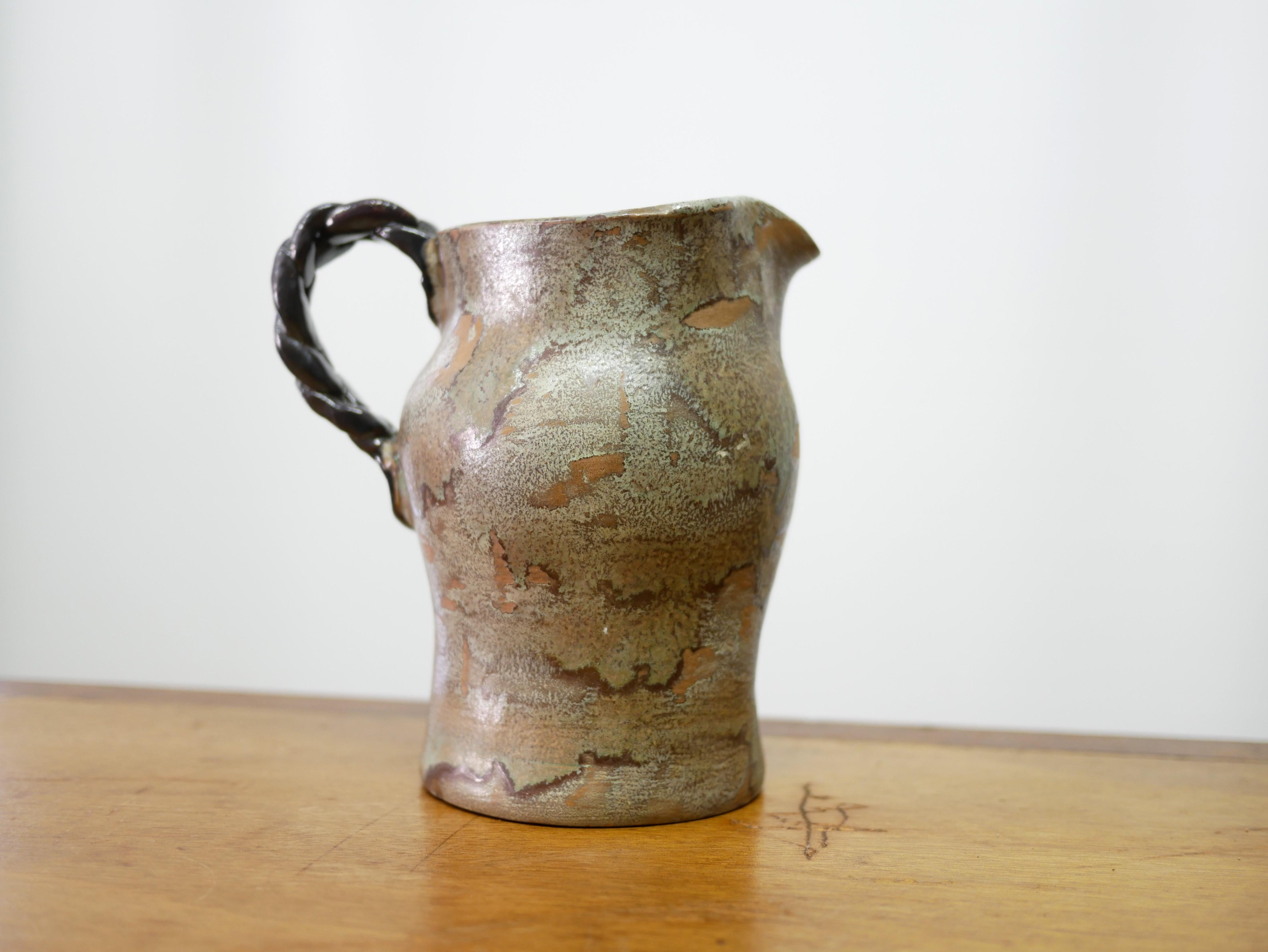 Pichet vintage en grès, poterie Aure Valley Bon état - En vente à AIGNAN, FR