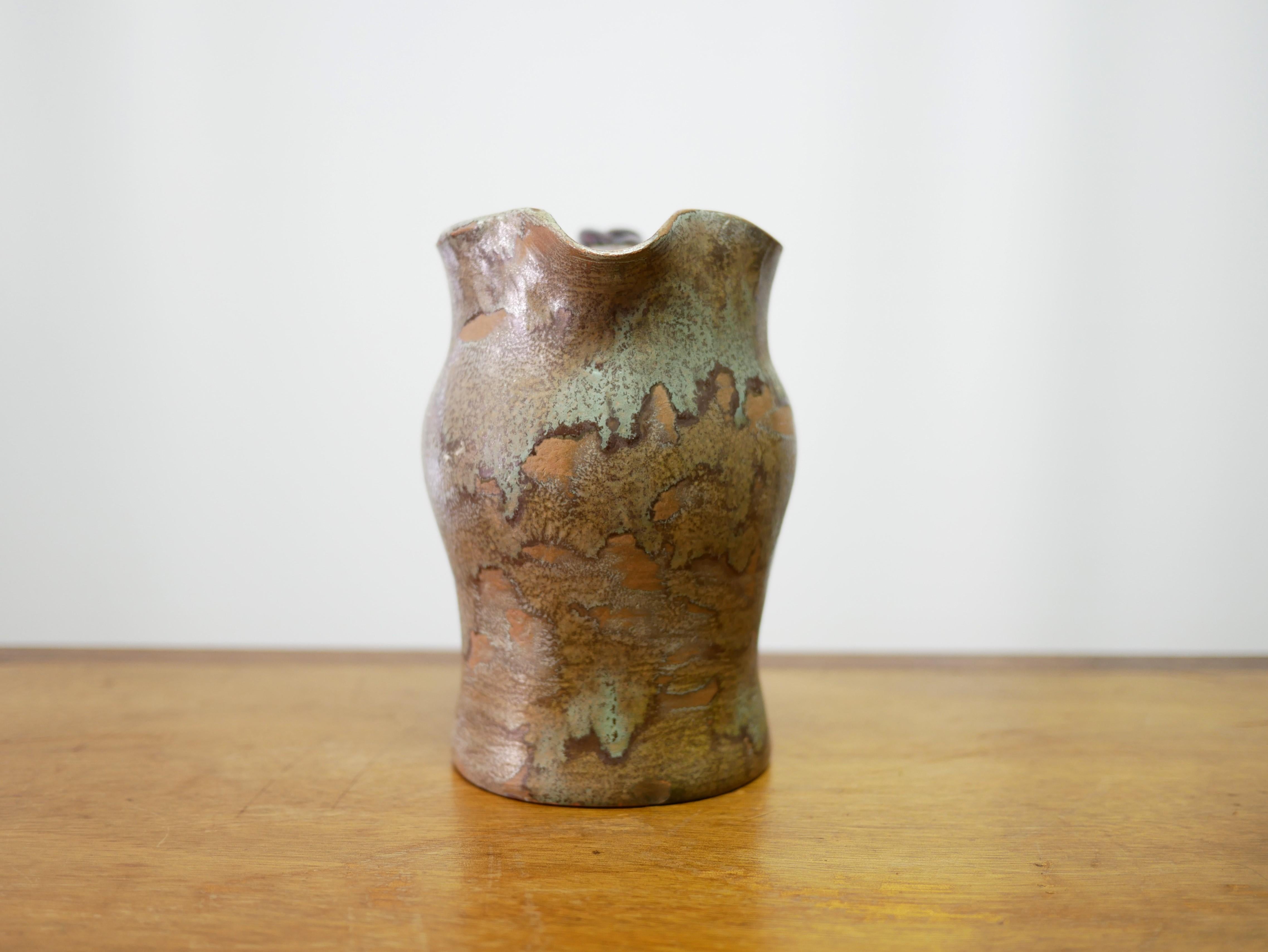 20ième siècle Pichet vintage en grès, poterie Aure Valley en vente
