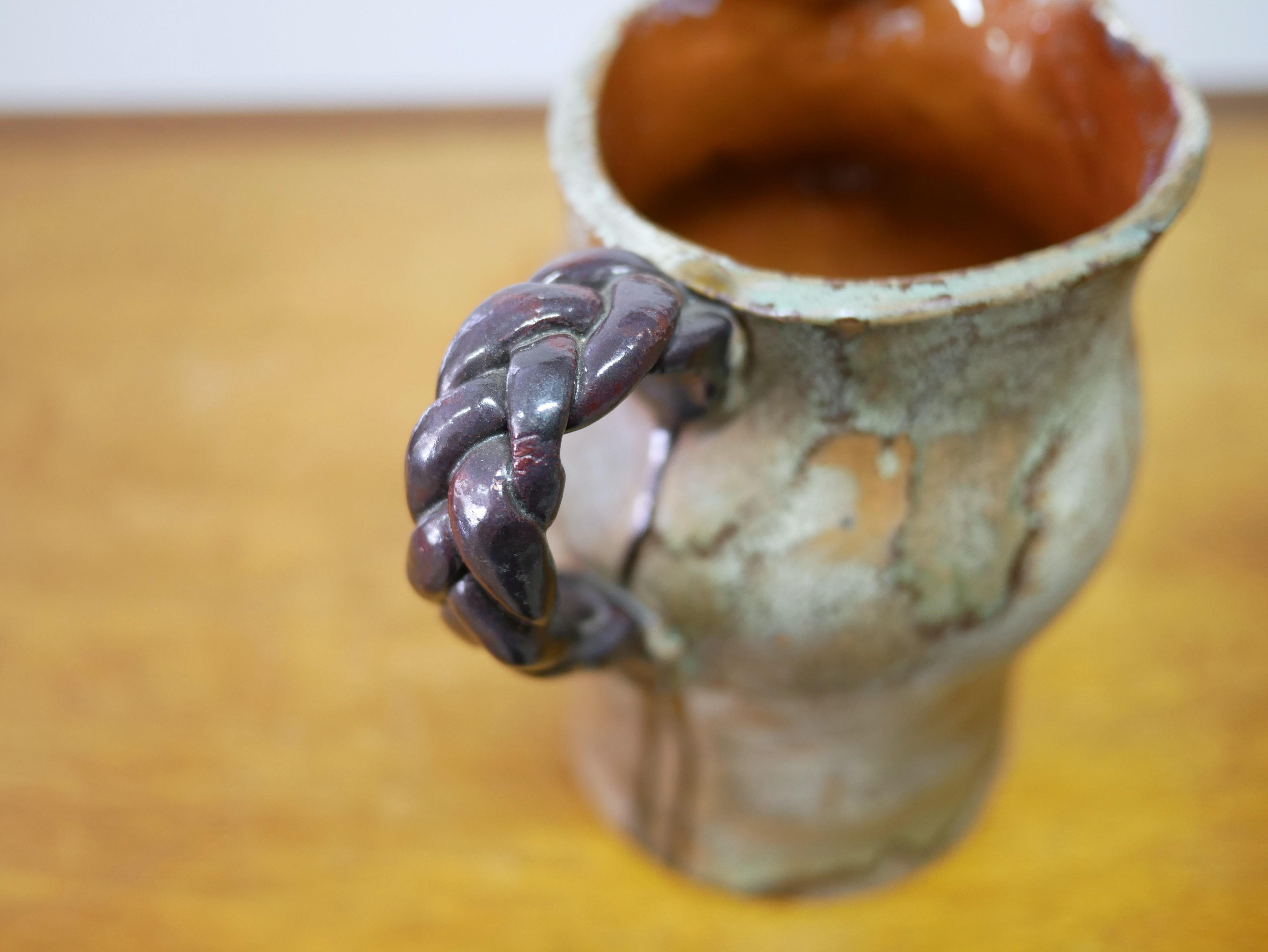 Pichet vintage en grès, poterie Aure Valley en vente 1