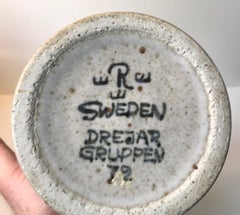 Jardinière ou pot de fleurs vintage en grès de Drejar Gruppen pour Rörstrand:: 1970