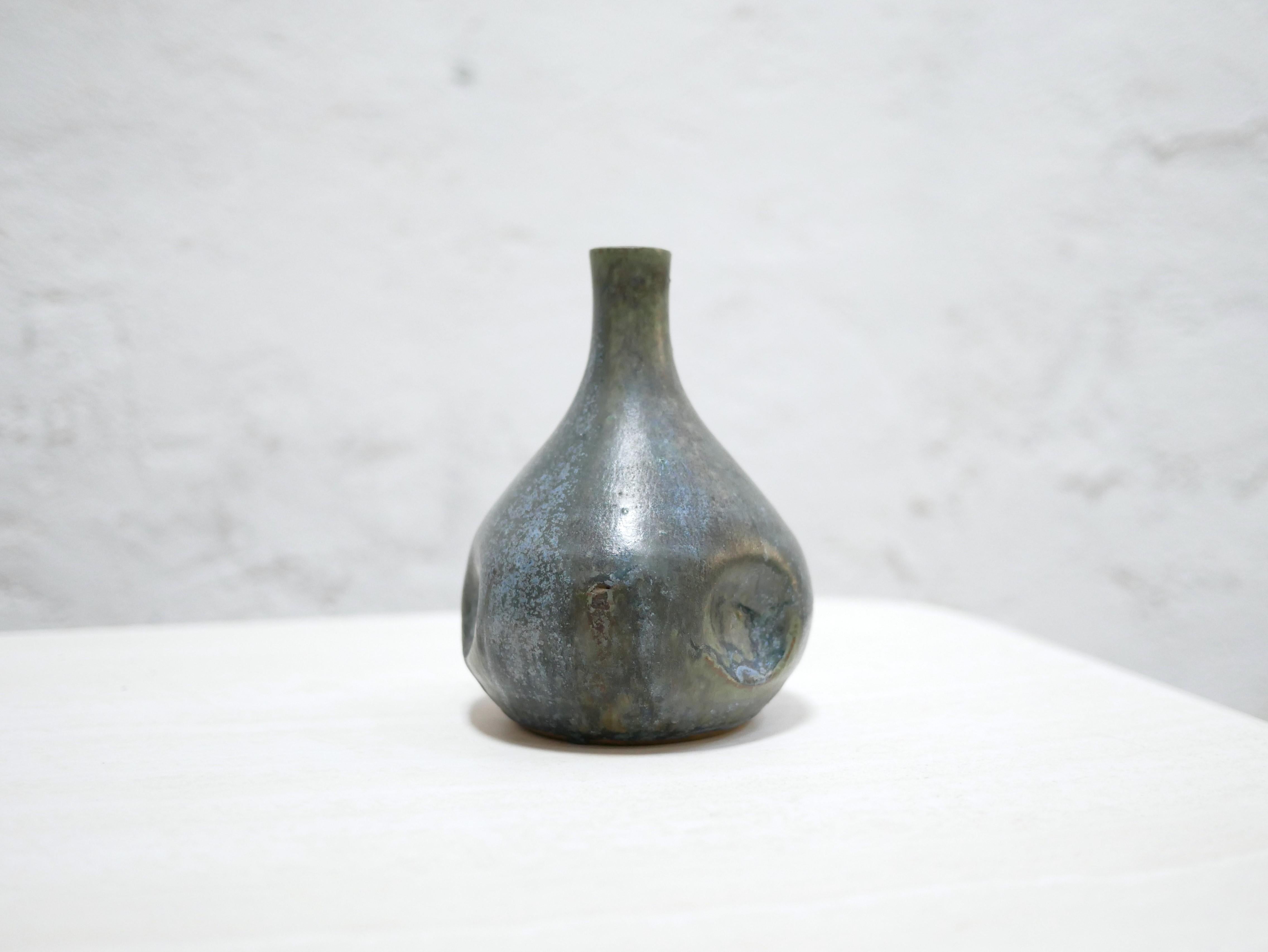 Vintage stoneware soliflore vase 1