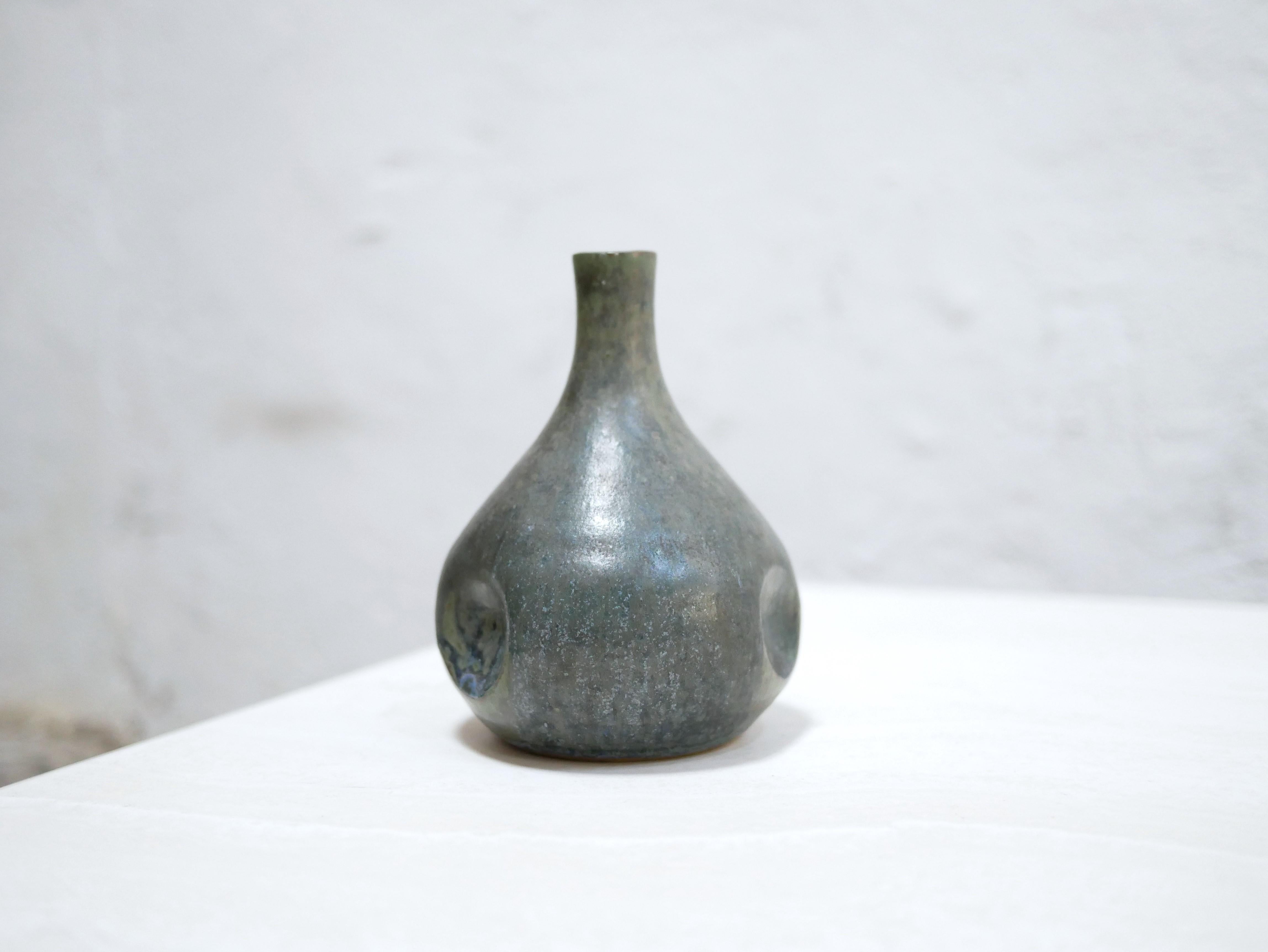 Vintage stoneware soliflore vase 2