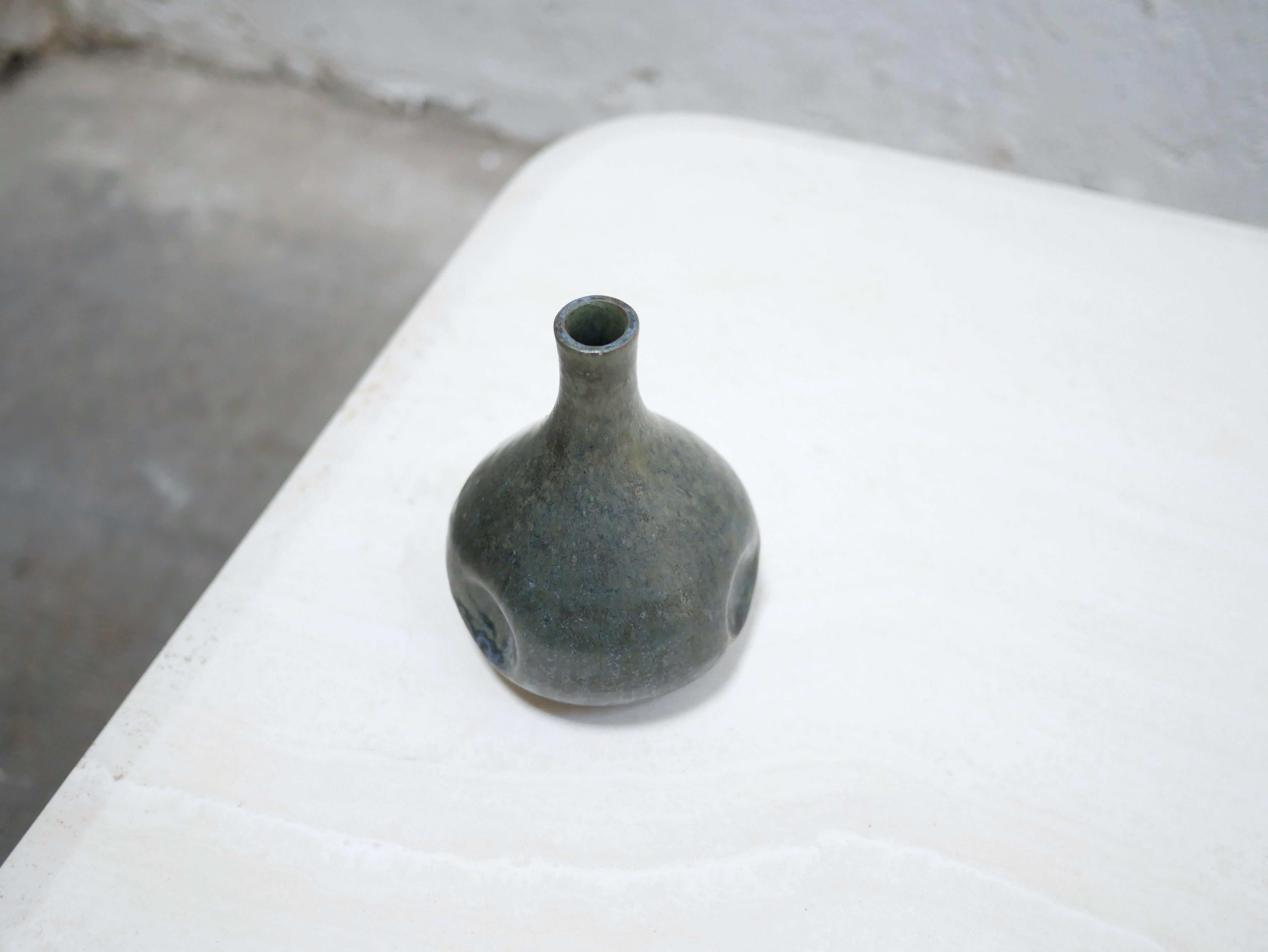 Vintage stoneware soliflore vase 3