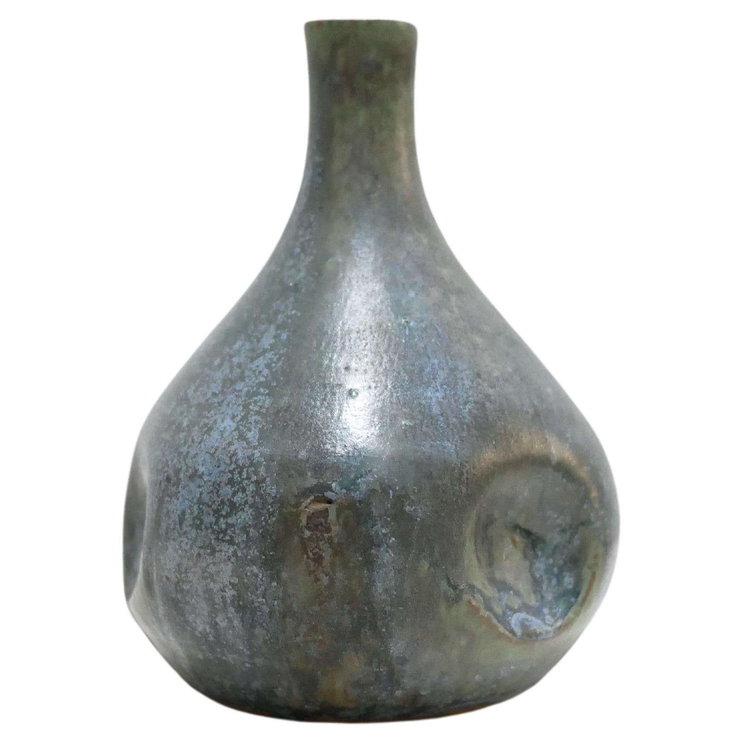 Vintage stoneware soliflore vase For Sale