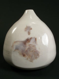 Vintage Stoneware Studio Pottery Bud Vase - Signed - Mid 20th Century