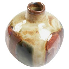 Used Stoneware Studio Pottery Bud Vase - Unsigned - Japan - Mid 20th Century