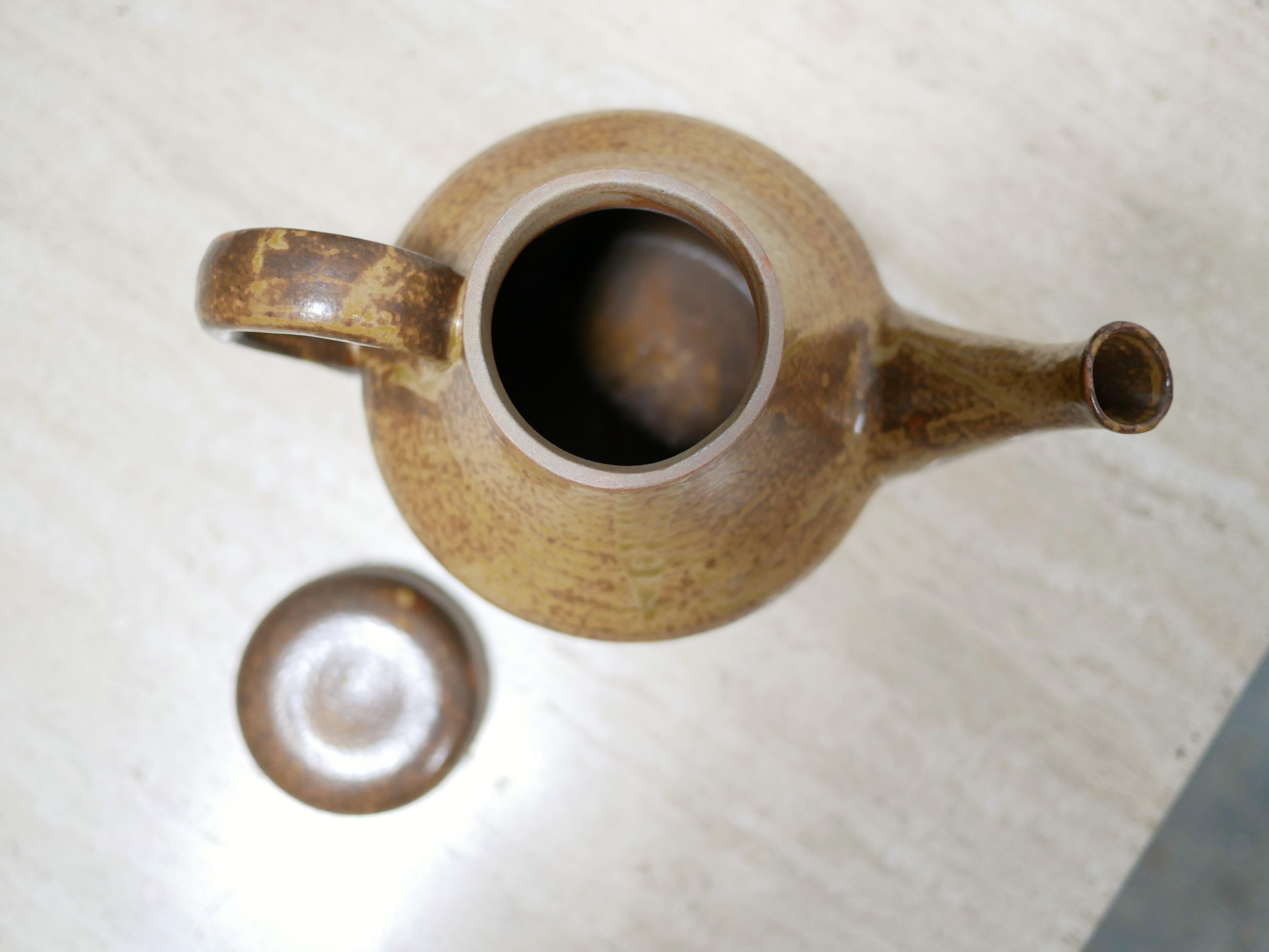 20th Century Vintage Stoneware Teapot For Sale