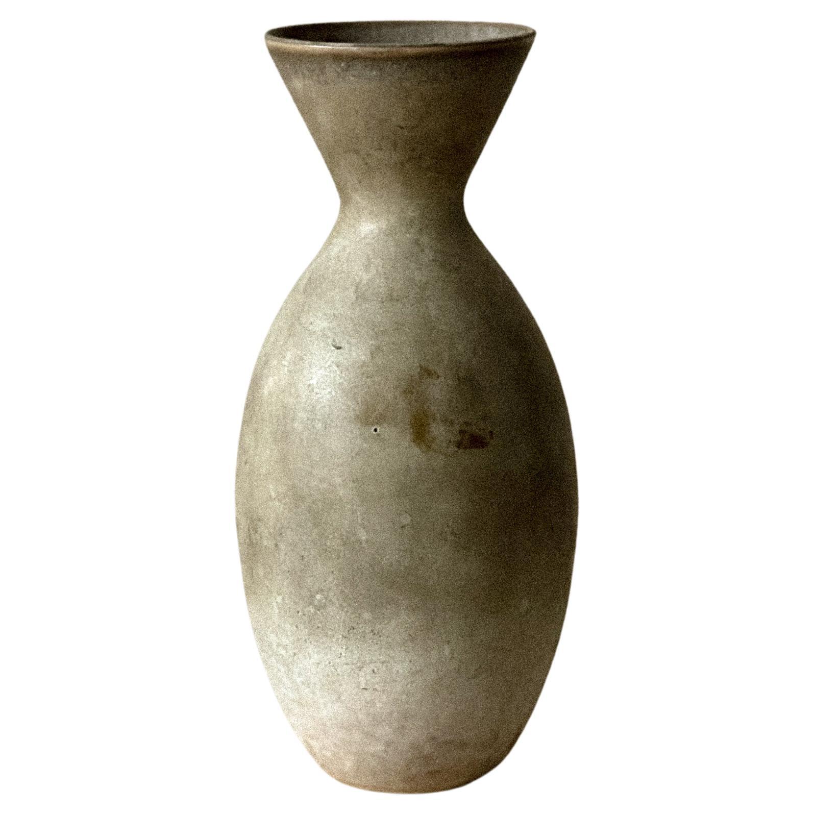 Vaso d'epoca in gres di Carl-Harry Stålhane per Rörstrand, Svezia, anni '50