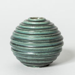 Vintage Stoneware Vase by Ewald Dahlskog, Bo Fajans, Sweden, 1930s