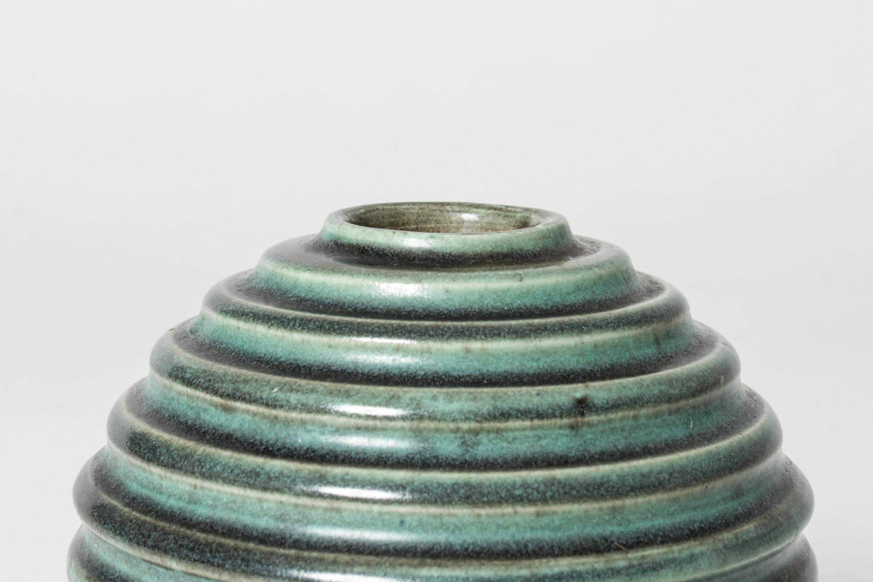 Swedish Vintage Stoneware Vase by Ewald Dahlskog, Bo Fajans, Sweden, 1930s For Sale
