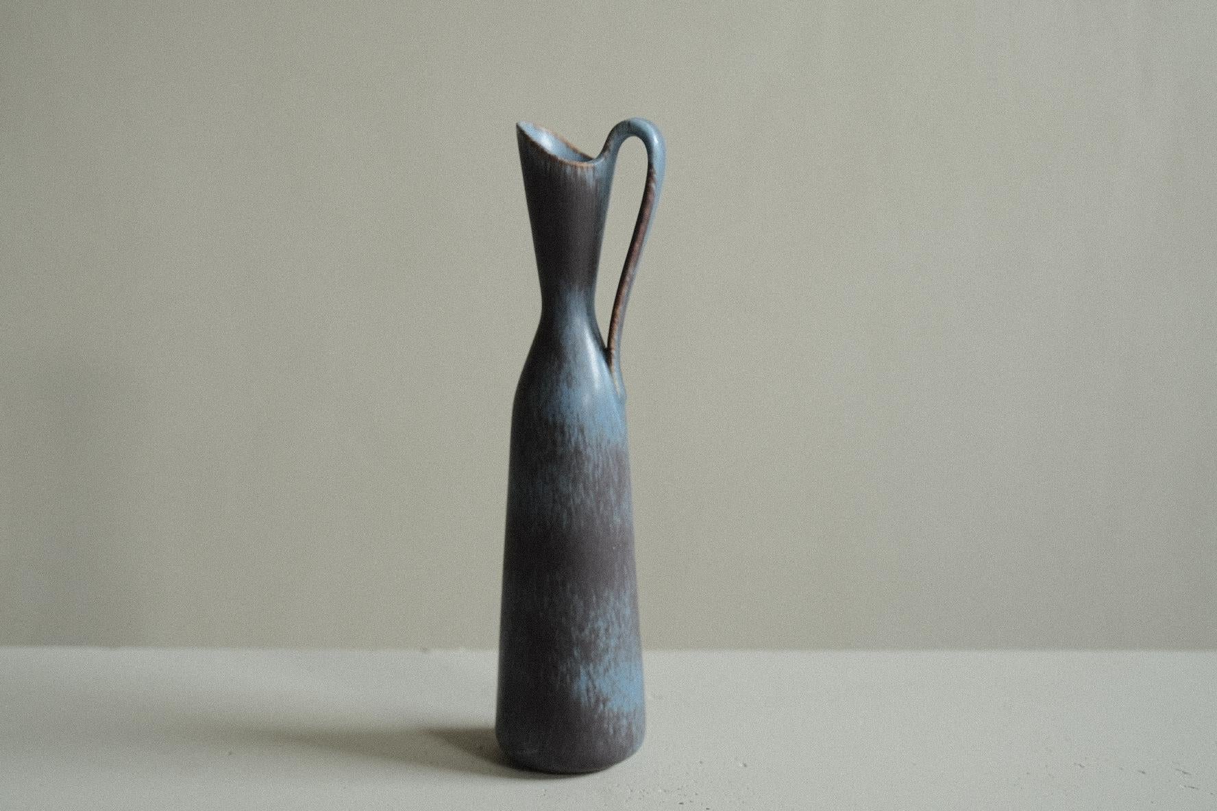 Ceramic Vintage Stoneware Vase by Gunnar Nylund, Model Ave for Rörstrand, Sweden, 1950s For Sale