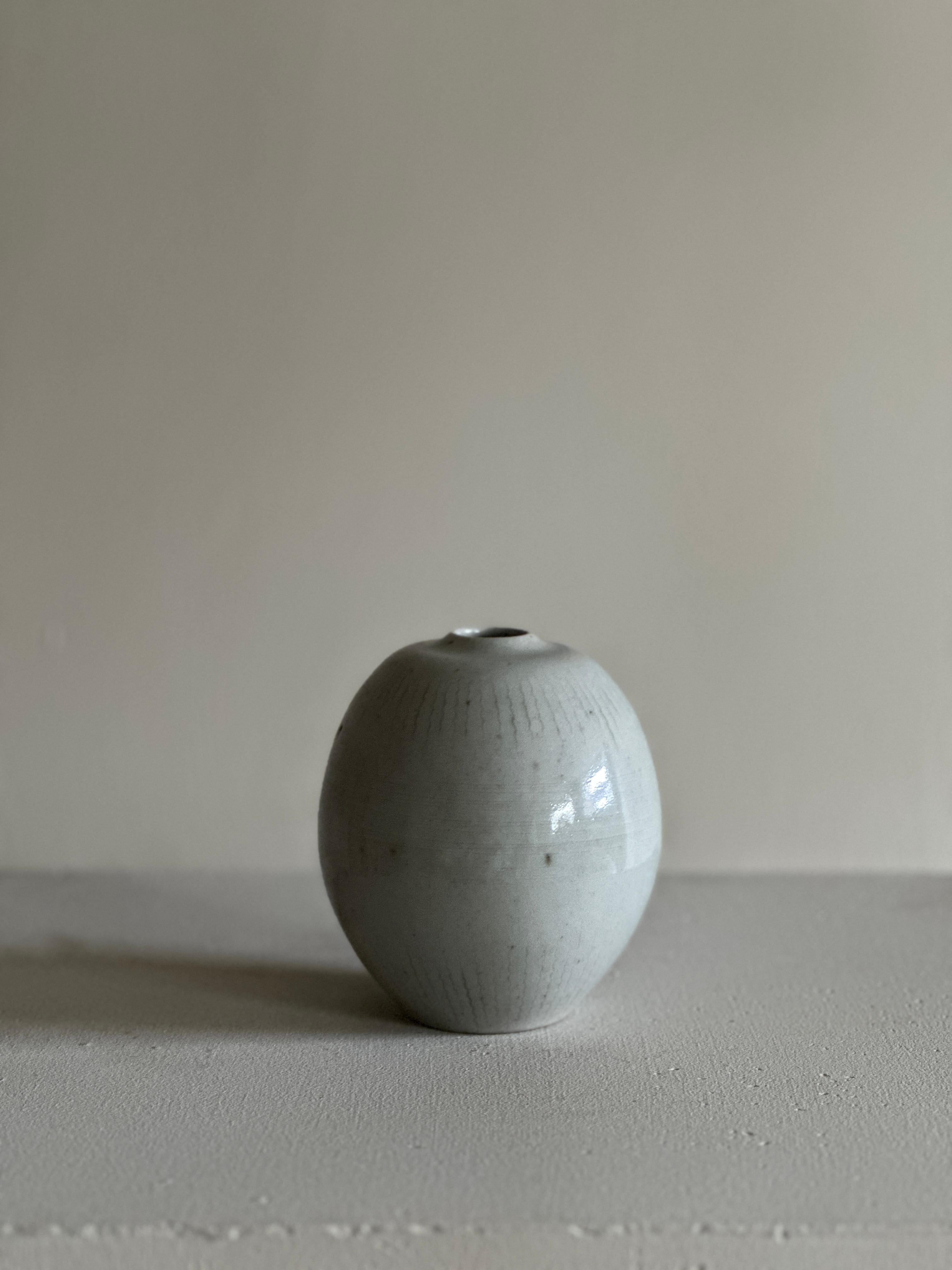 Vintage Stoneware Vase by John Andersson for Häganäs, Sweden, 1950s In Good Condition In Hønefoss, 30
