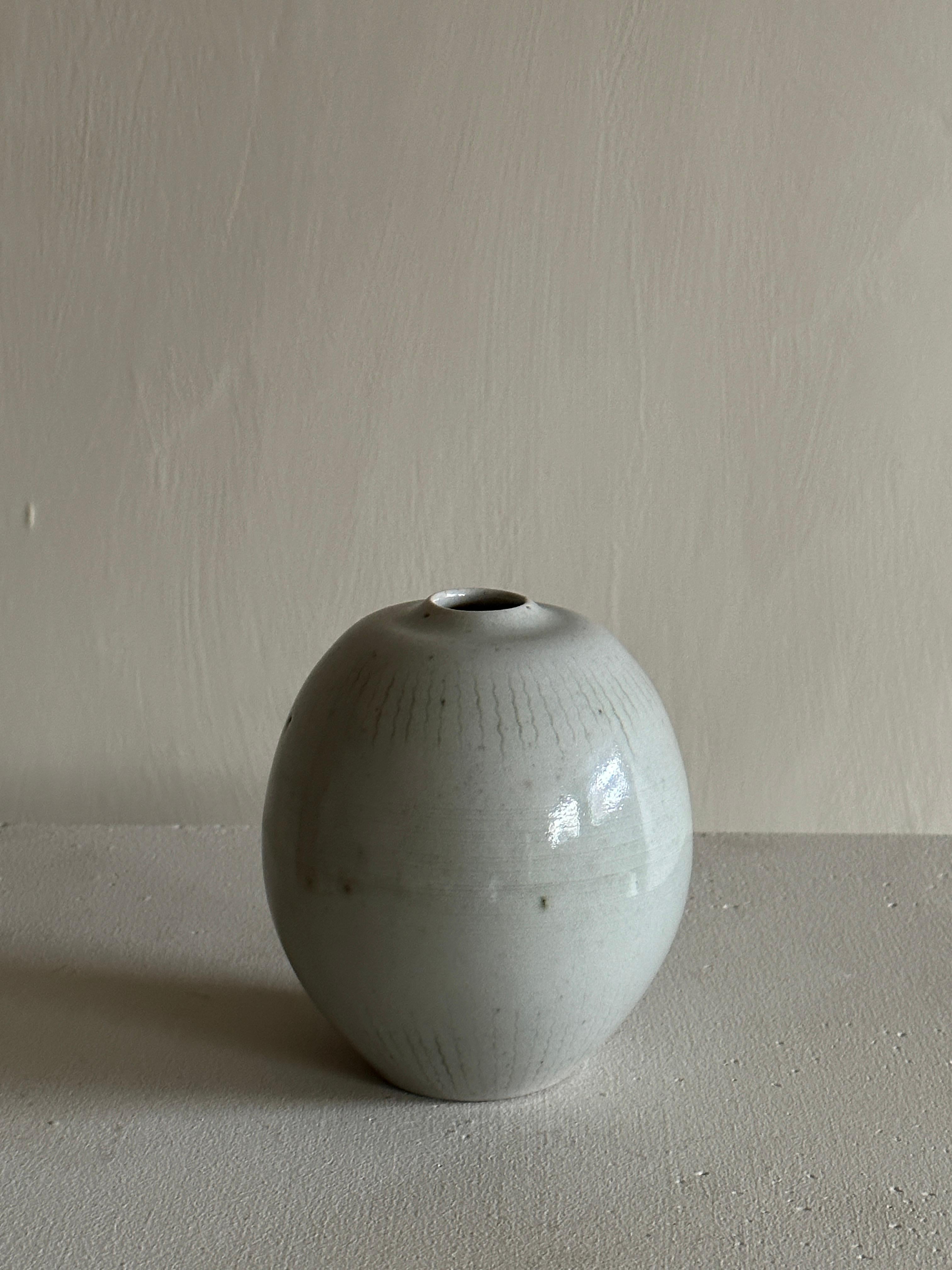 19th Century Vintage Stoneware Vase by John Andersson for Häganäs, Sweden, 1950s