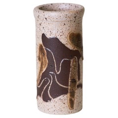 Vase vintage en grès de Preben Brandt Larsen, Danemark, années 1970