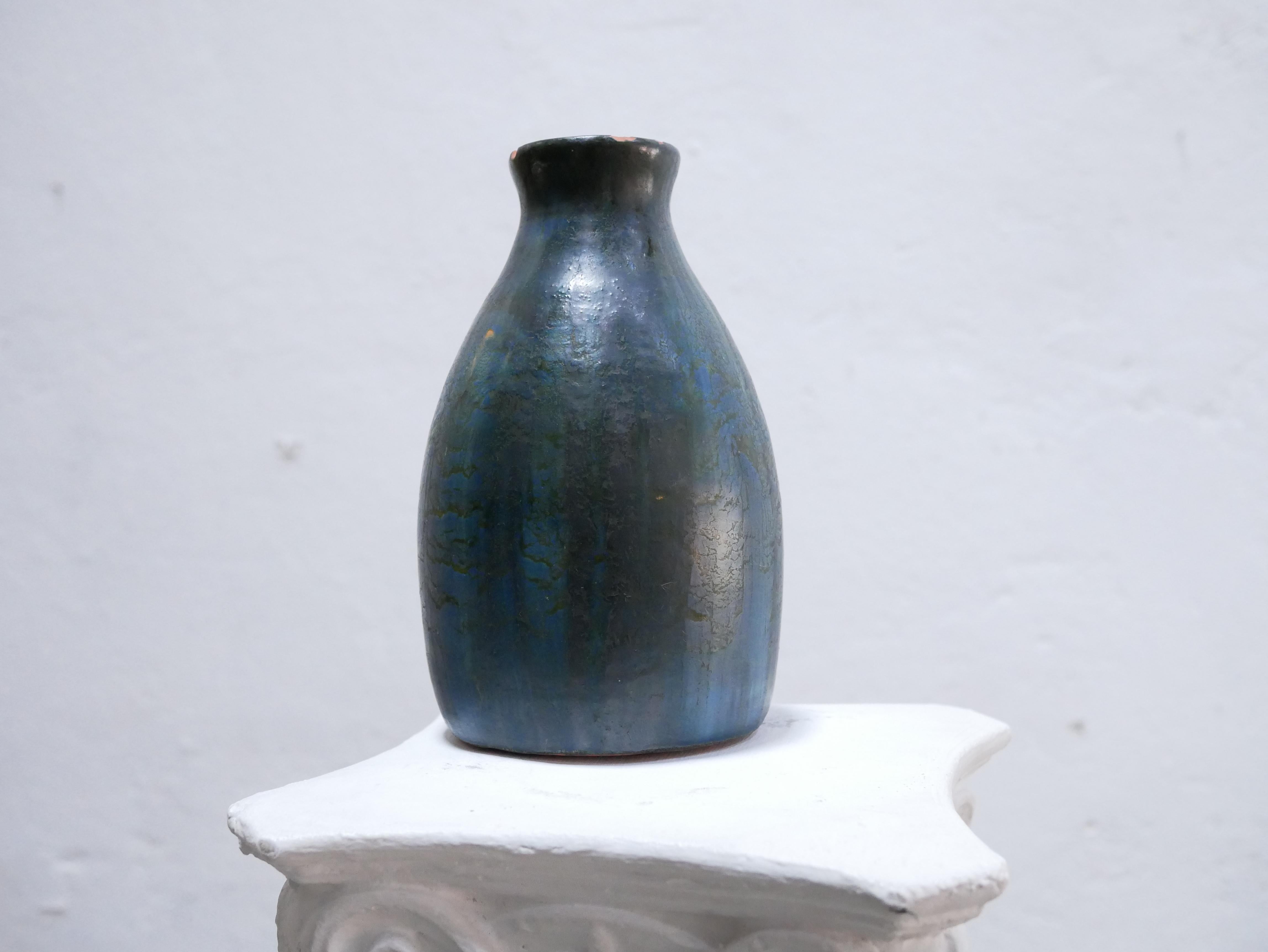 Vintage stoneware vase For Sale 5