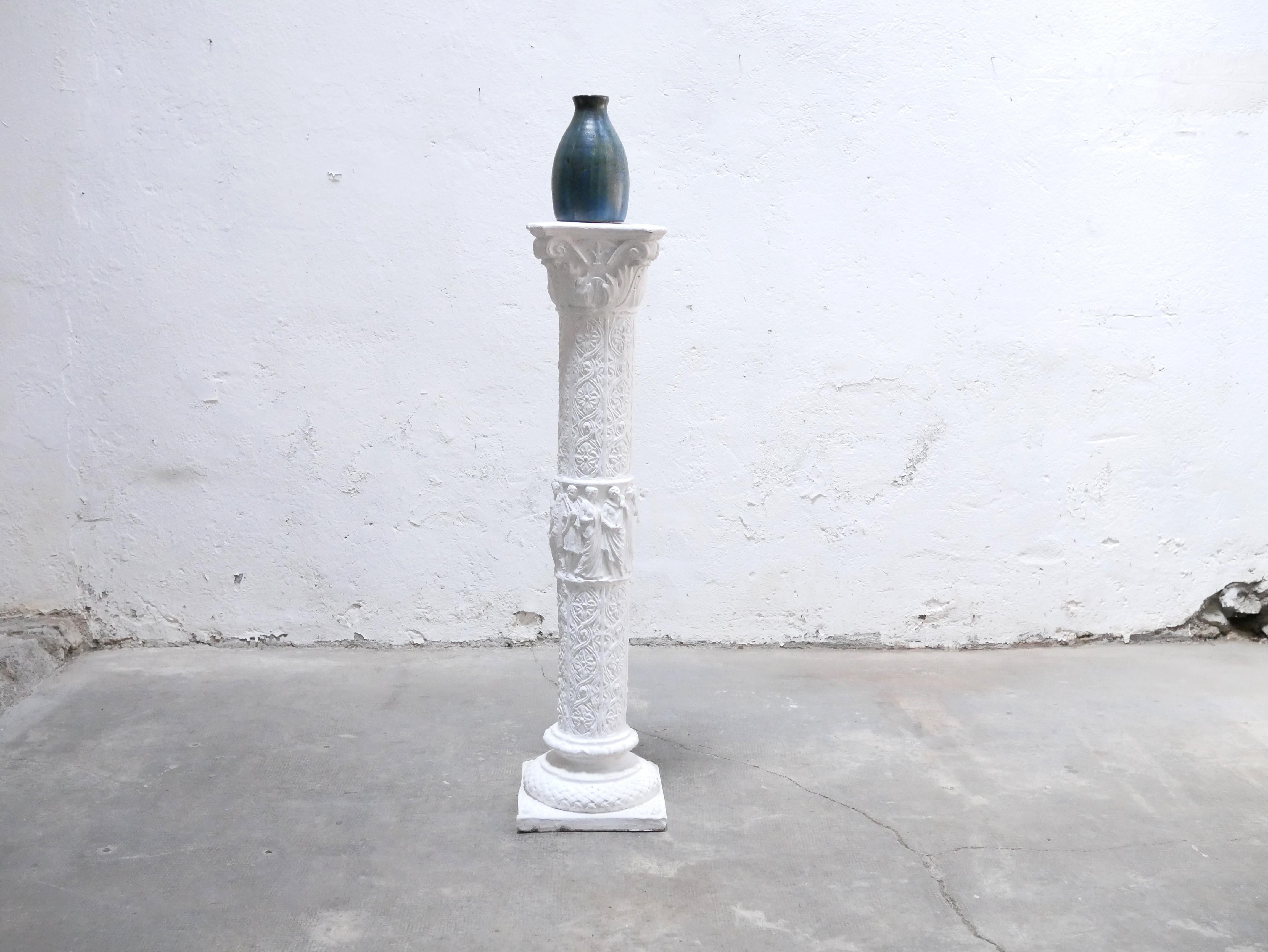 Vintage stoneware vase For Sale 6