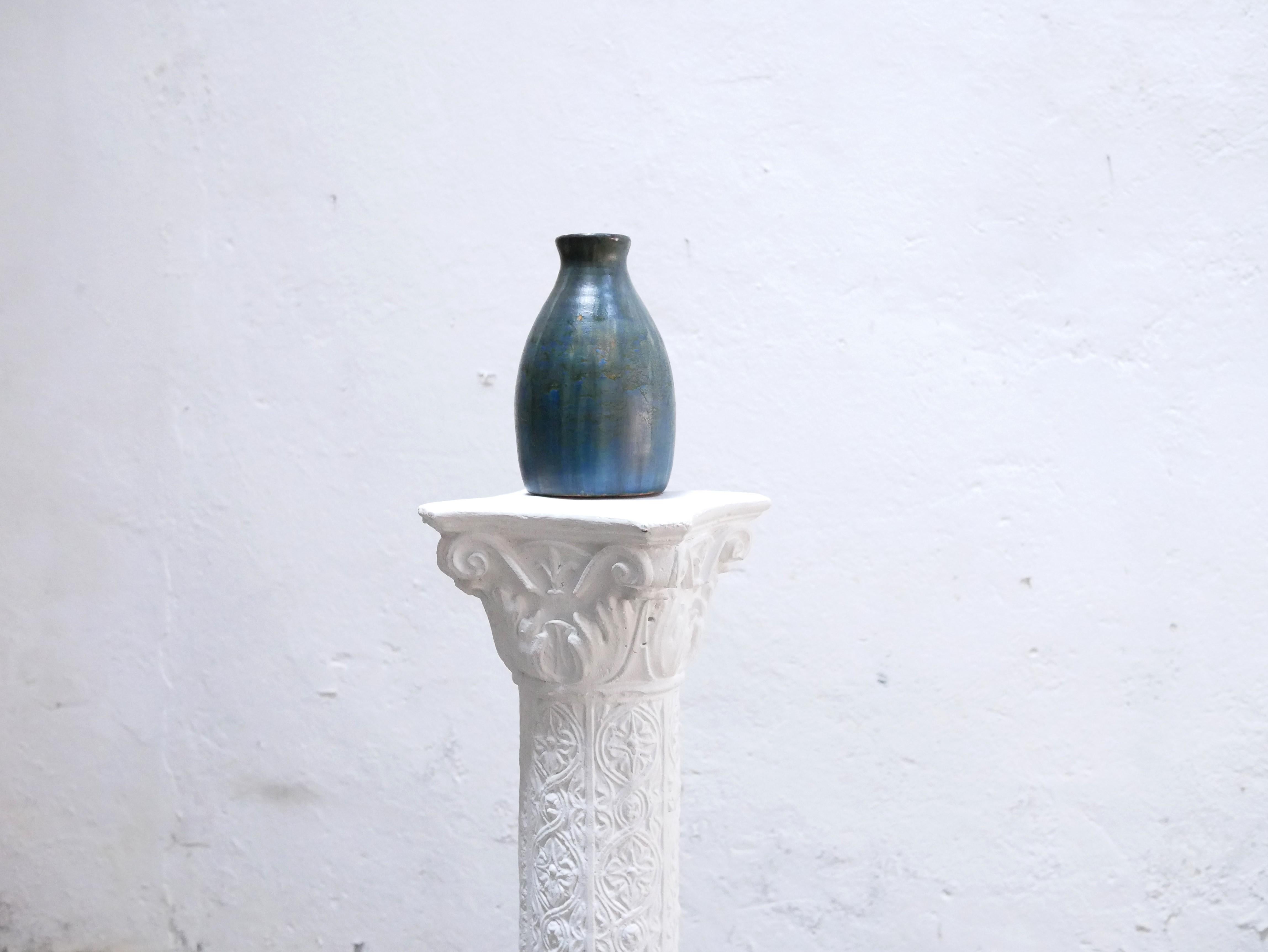 Vintage stoneware vase For Sale 7