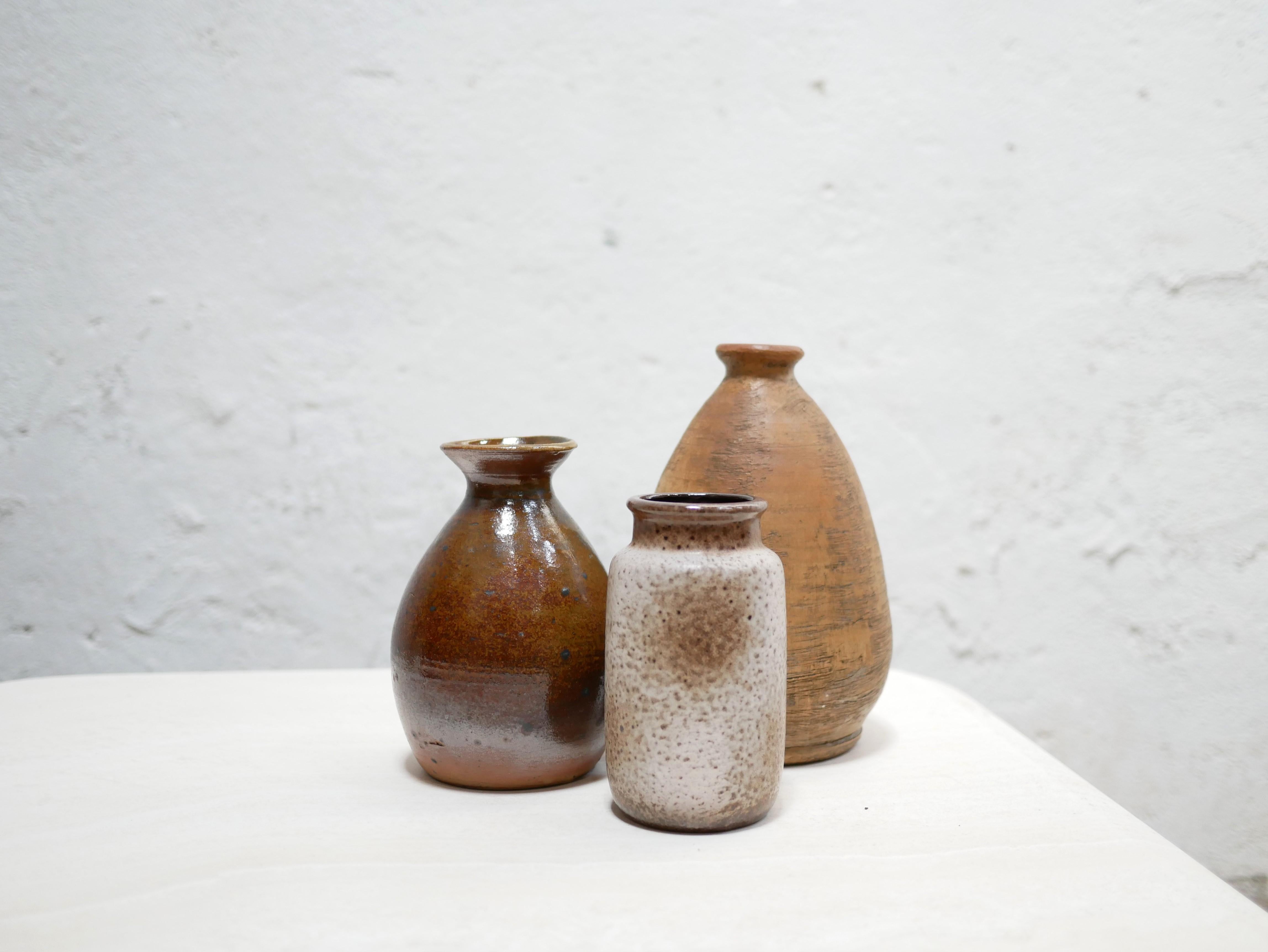 Vintage-Vase aus Steingut im Angebot 1