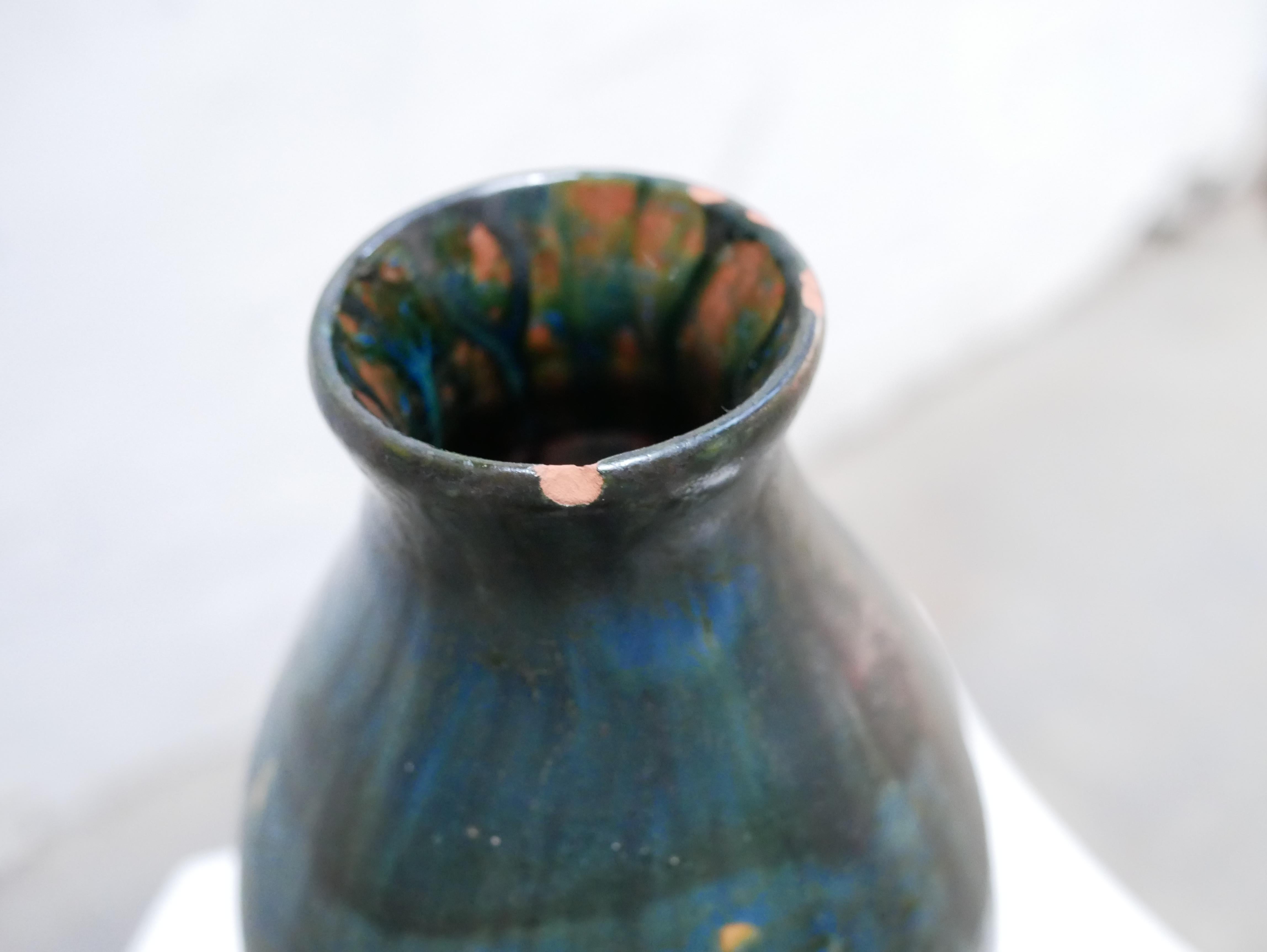 Vintage stoneware vase For Sale 2
